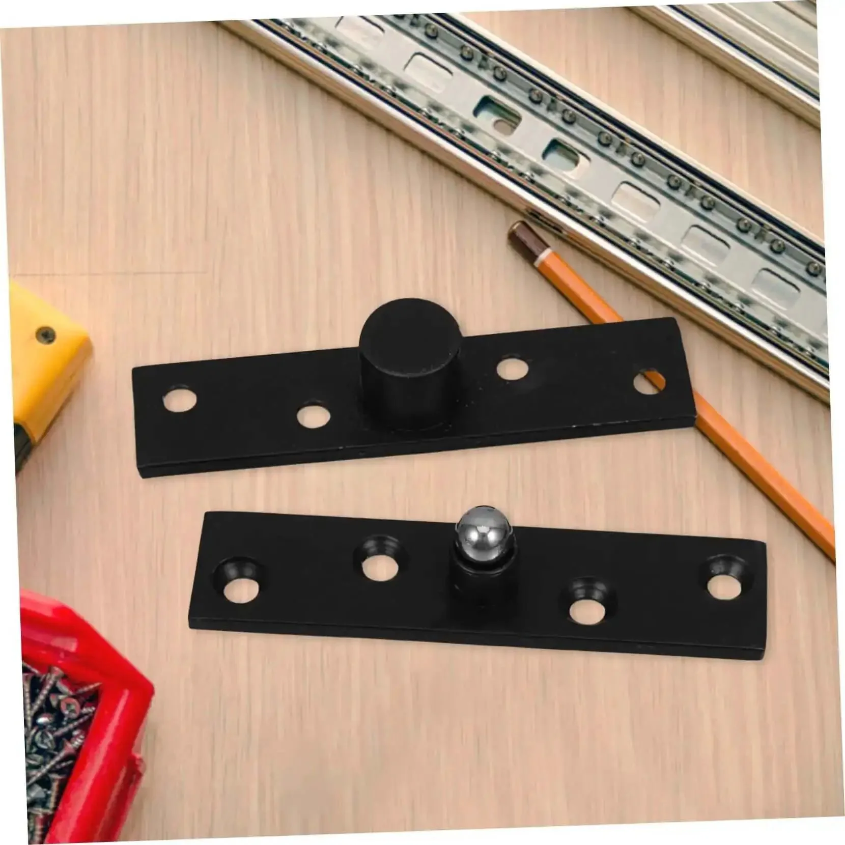 360 Degree Heavy Duty Hidden Bookcase Hinges Stainless Steel Shaft Invisible Door Hinge Hardware Black Finish For Secret Doors And Concealed Cabinets, Ideal For Home Office And Commercial Use - Image 7