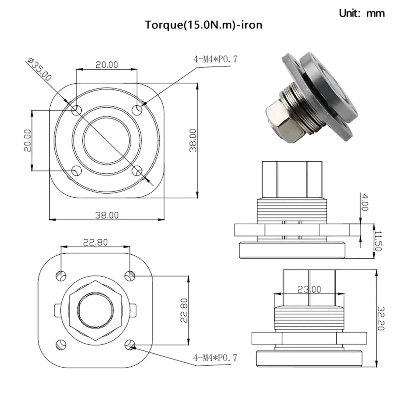 360 Degree Rotating Disc Damping Hinge With Adjustable Torque Axis For Free Stop 1 Pc Iron Finish Smooth Quiet Boss Door And Cabinet Hardware For Adjustable Tension And Seamless Movement - Image 7