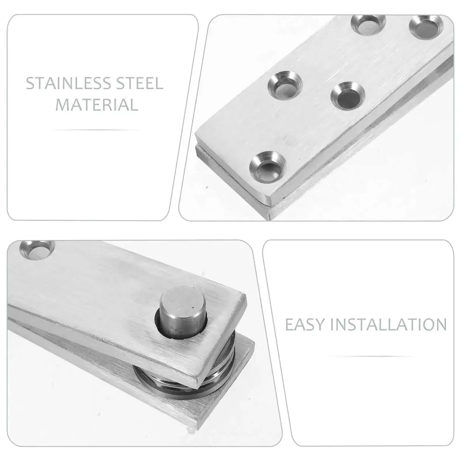 360 Degree Stainless Steel Hidden Door Pivot Hinges Tough As Nails Concealed Load Bearing For Secret Doors And Cabinets Hardware Built To Last Cabinet Door Hardware For High Traffic Use - Image 8