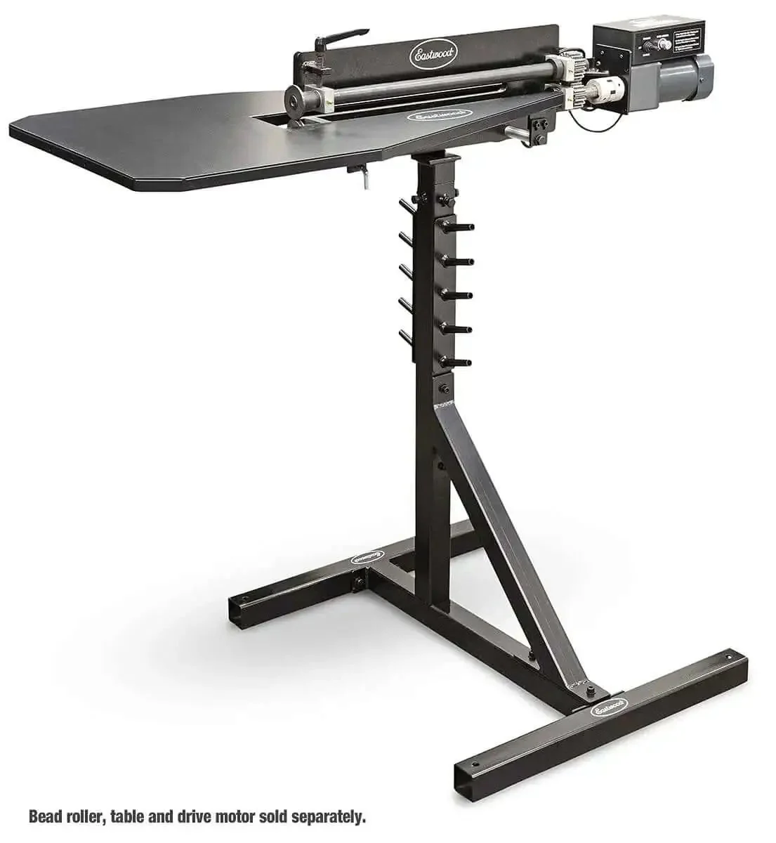 360 Degree Swivel Bead Roller Stand With Integrated Die Storage For 8, 19 And 27 Inch Elite Bead Rollers, Heavy Duty Black Stand With Swivel Head For Flexible Angles And Easy Die Access - Image 3
