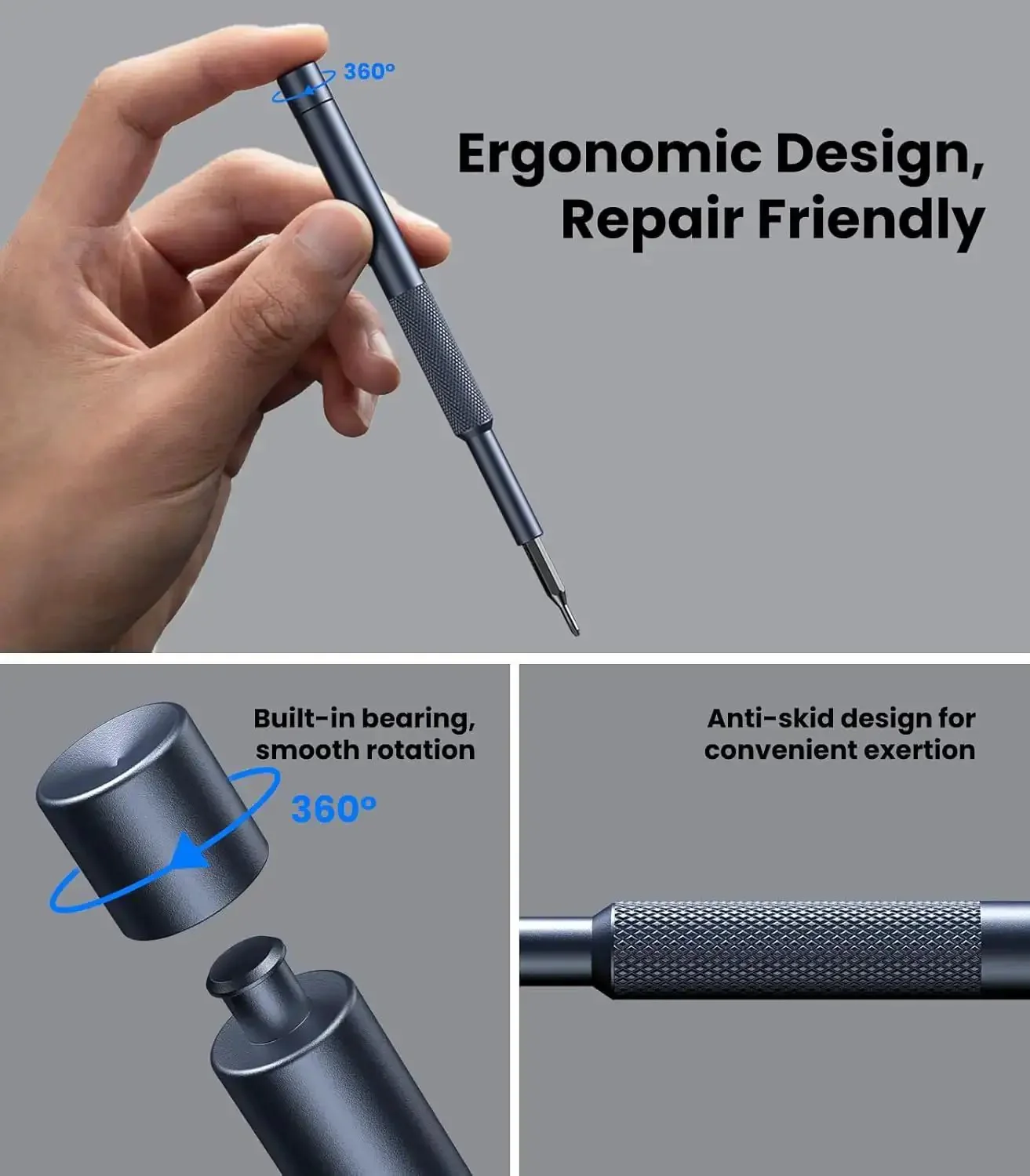 37-In-1 Small Precision Screwdriver Set With Bearing Steel Bits, Magnetic Mini Repair Tool Kit For Phone, Computer, Watch, Laptop, Macbook, Ring Doorbell, Eyeglass And Other Electronics - Image 4