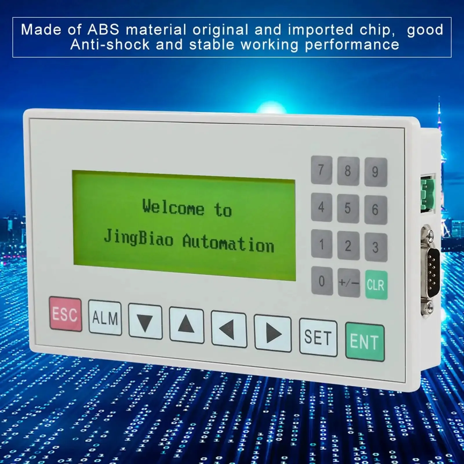 3.7 Inch Text Display HMI For PLC With RS485 RS232 Serial Port And Cable Included, Supports TP200CN Software And Chinese Input, Lets You Monitor And Edit PLC Registers And Relays As Text Or With Indicator Lights - Image 3