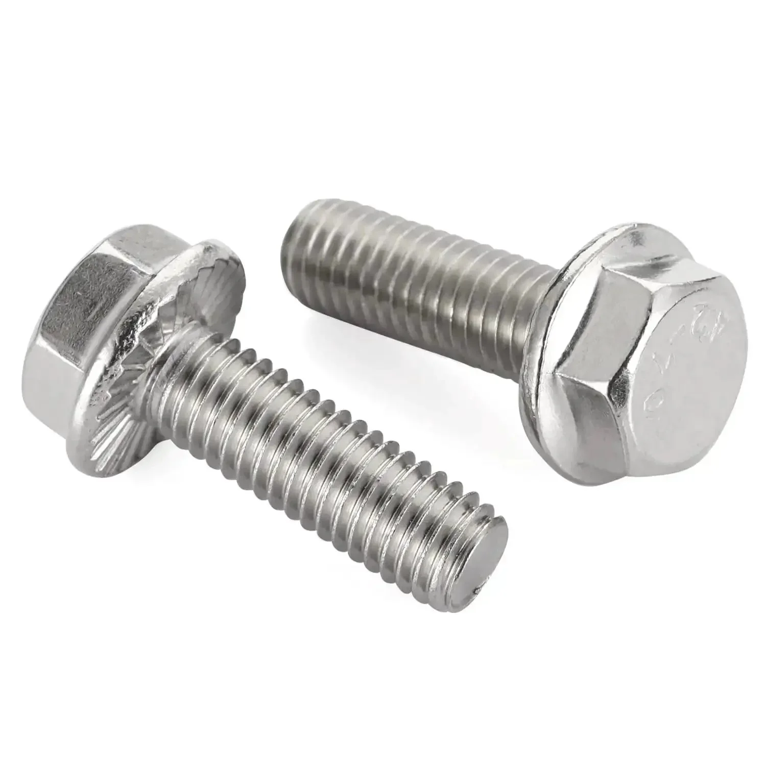 3/8-16 Flanged Hex Head Bolts Fully Threaded 1 Inch Stainless Steel 304 External Hex Drive Flange Screws 10 Piece Set Built Tough For Heavy Duty Machinery And Automotive Projects - Image 5