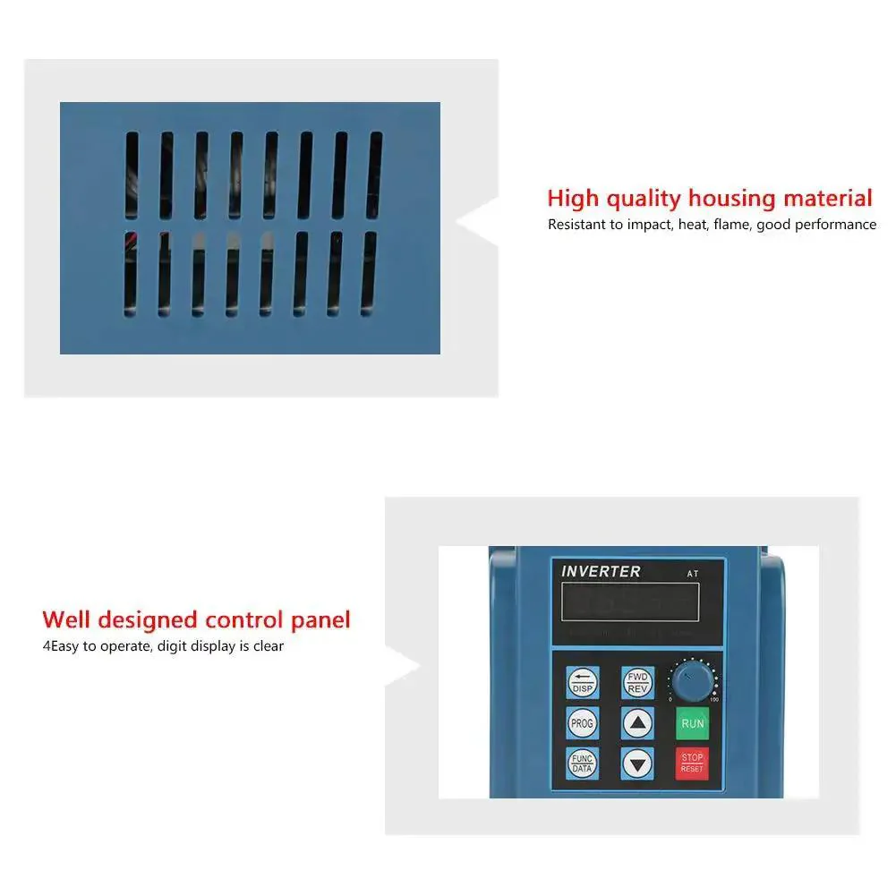 380V 4kW Three Phase VFD Inverter With PWM Control Variable Frequency Drive For 3 Phase Motors Speed Controller Built For Rugged Industrial Use Smooth Start Precise Speed Easy Setup - Image 5
