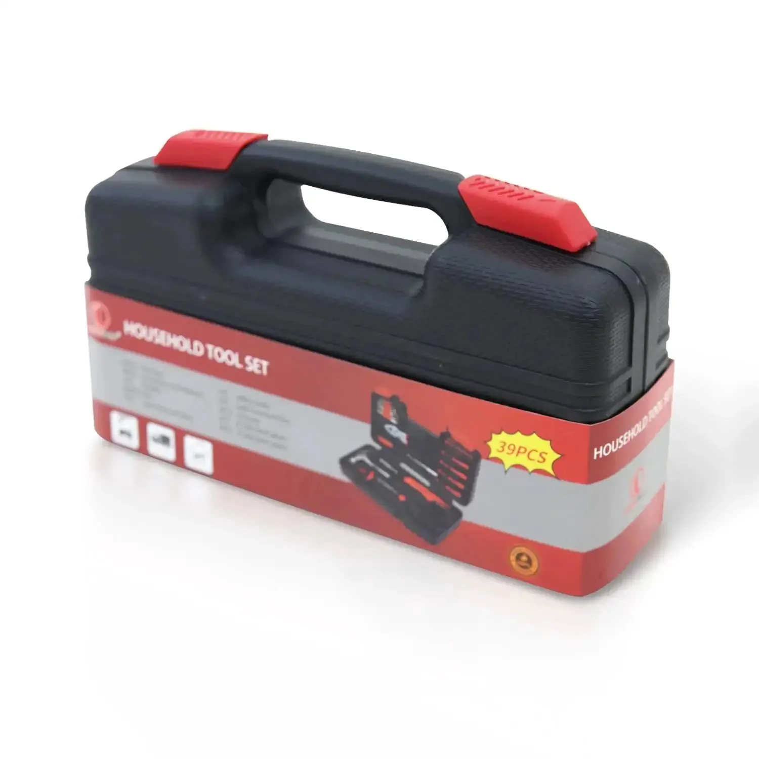 39 Piece Household Tools Kit With Plastic Toolbox For Dorms And Home Use, Your Go To DIY Set Featuring Hammer, Screwdrivers, Pliers, Tape Measure, Wrenches, Bits, And More - Image 4