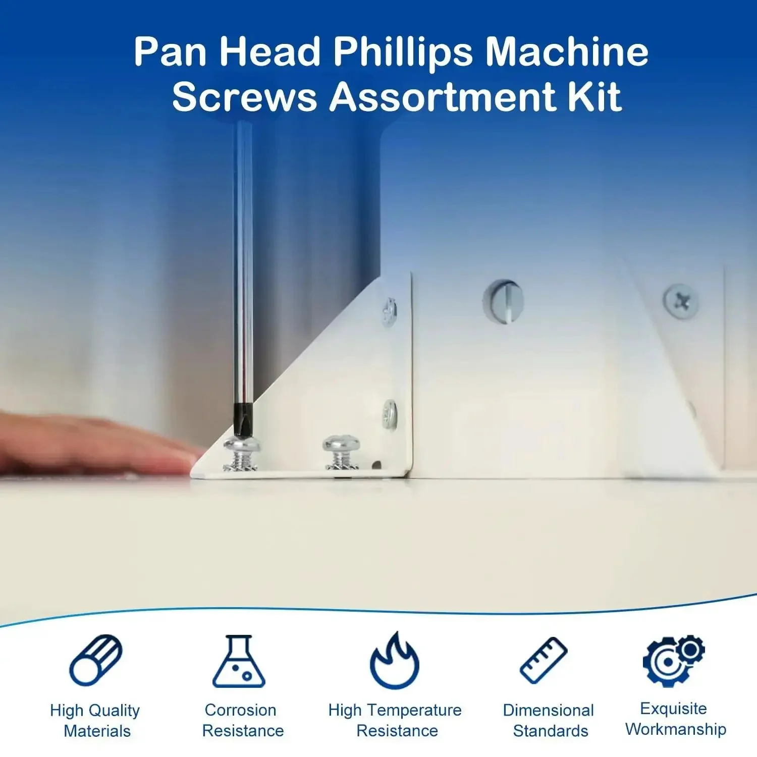 390 Pcs M4 Phillips Pan Head Machine Screws With Nuts And Washers 304 Stainless Steel Fully Threaded Set In Sizes 5mm To 20mm Assortment Kit For DIY Fixes And Quick Projects - Image 6