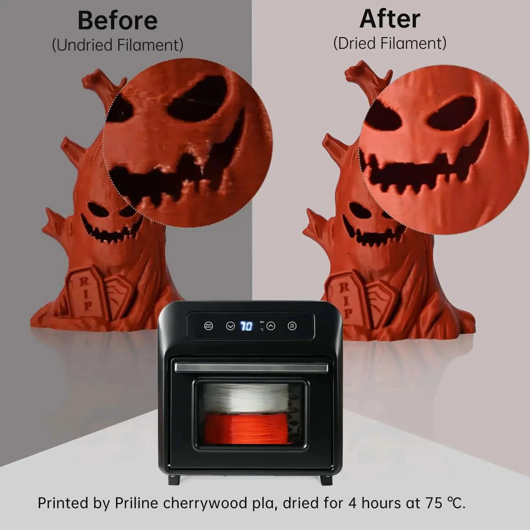 3D Filament Dryer Box With Blower For Fast Drying And Moisture Free Dehydration Of PLA PETG TPU And Carbon Fiber Filaments, Pro Grade Compatibility And Precision Control Up To 80C - Image 3
