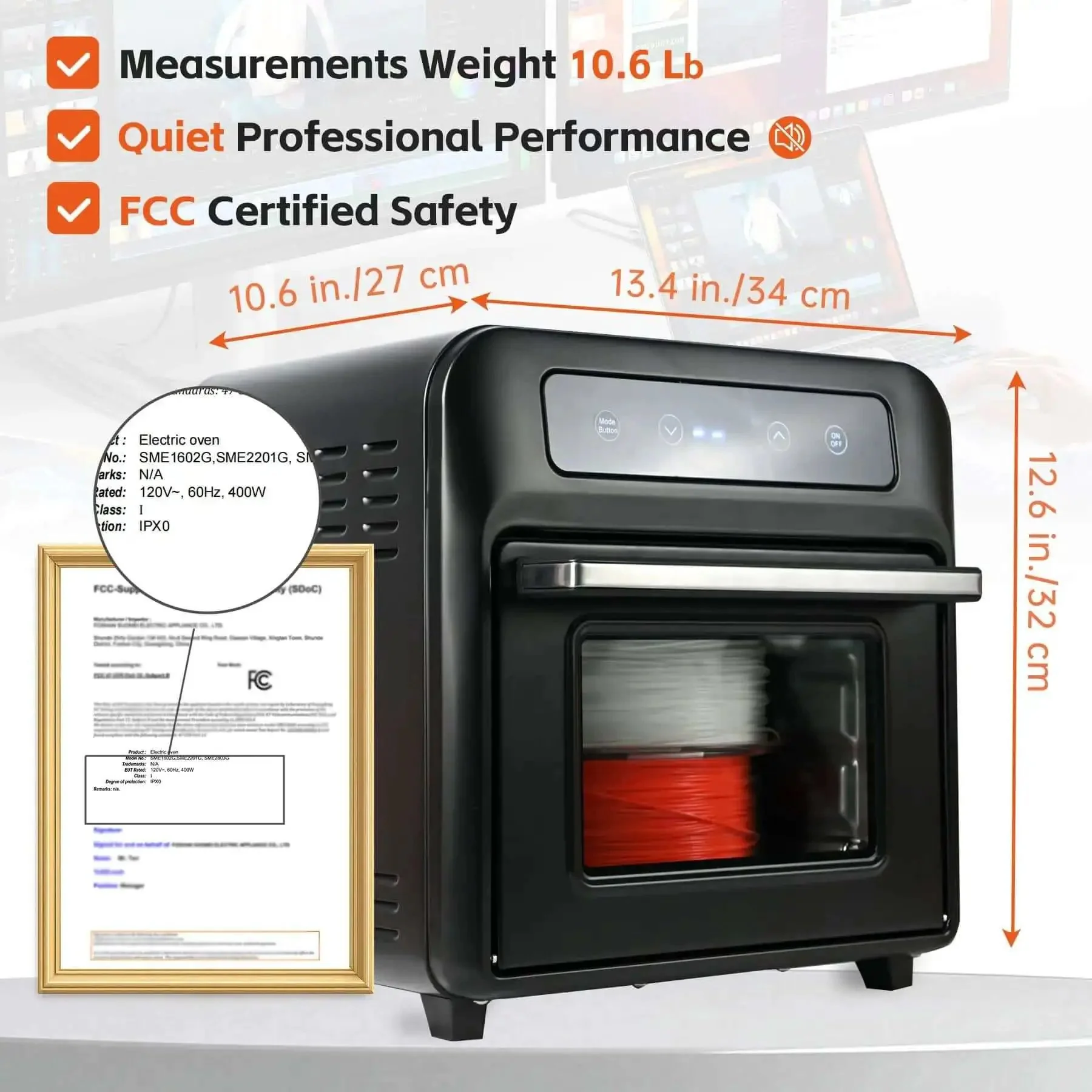 3D Filament Dryer Box With Blower For Fast Drying And Moisture Free Dehydration Of PLA PETG TPU And Carbon Fiber Filaments, Pro Grade Compatibility And Precision Control Up To 80C - Image 5