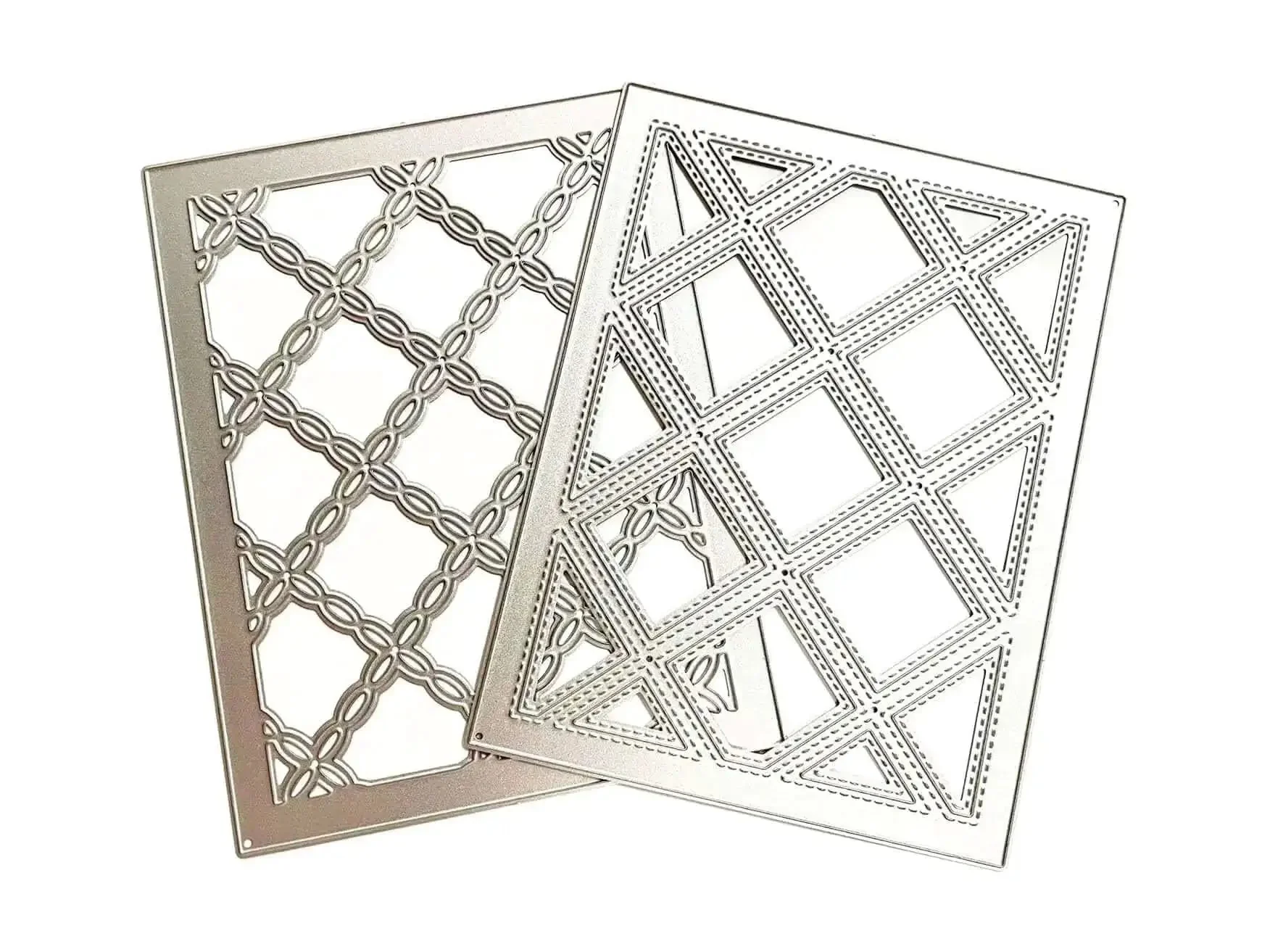 3D Floral Background Frame Cutting Dies Set For Scrapbooking And Card Making, Metal Stencil Embossing Template In Carbon Steel, Pro Grade DIY Craft Tools For Paper Arts And Album Decoration Diamond Set - Image 3