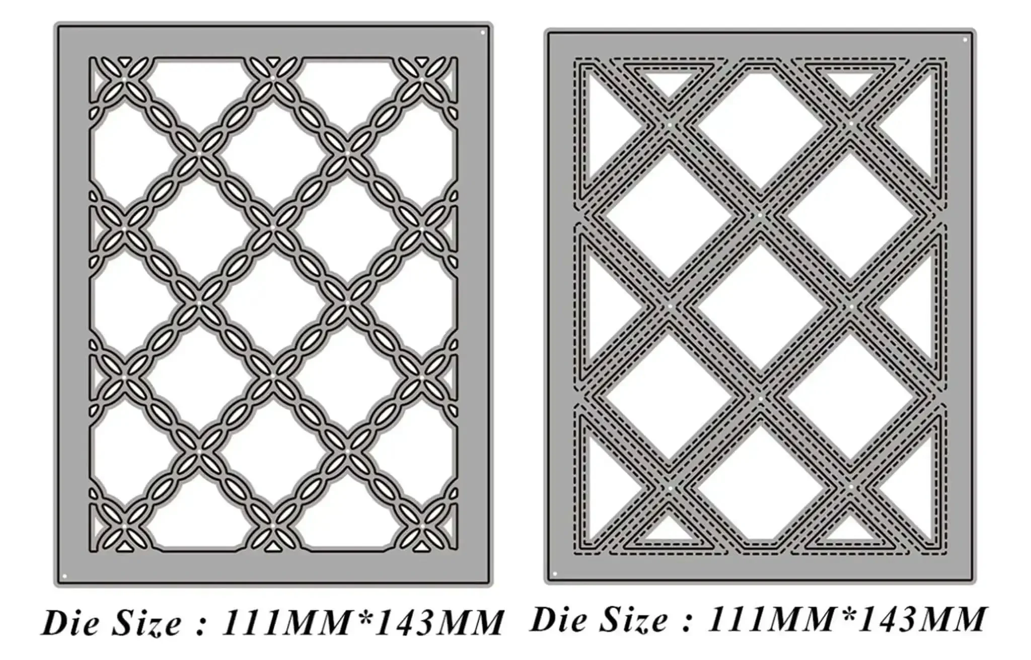 3D Floral Background Frame Cutting Dies Set For Scrapbooking And Card Making, Metal Stencil Embossing Template In Carbon Steel, Pro Grade DIY Craft Tools For Paper Arts And Album Decoration Diamond Set - Image 5