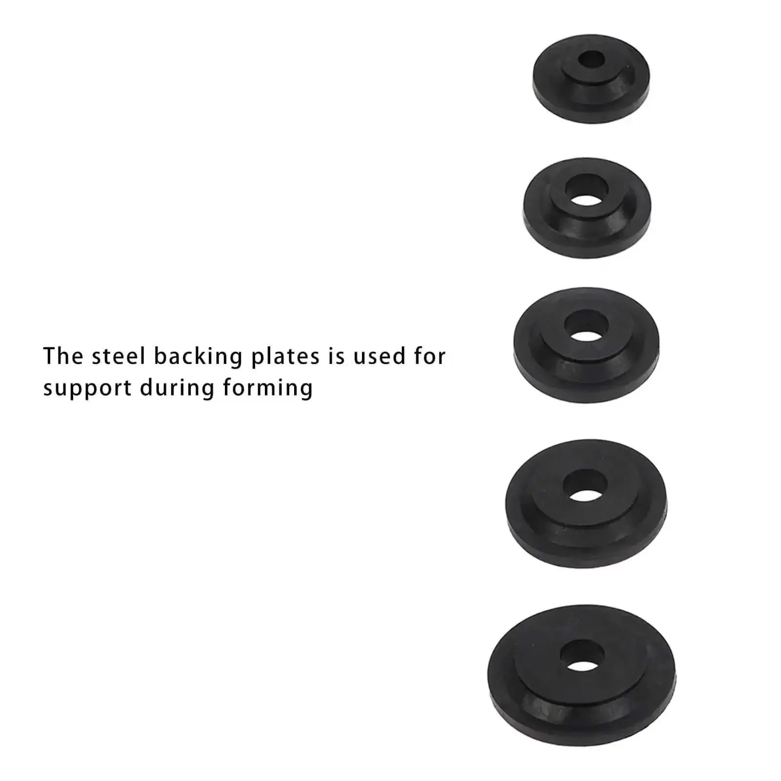 3D Printed Sheet Metal Dimple Die Set With Carbon Steel Flared Hole Dies And Backing Discs Easy Swap For Hydraulic Punch Driver Adds Strength And Detail To Metal Projects Durable Precision Fit For DIY Metalworking - Image 6