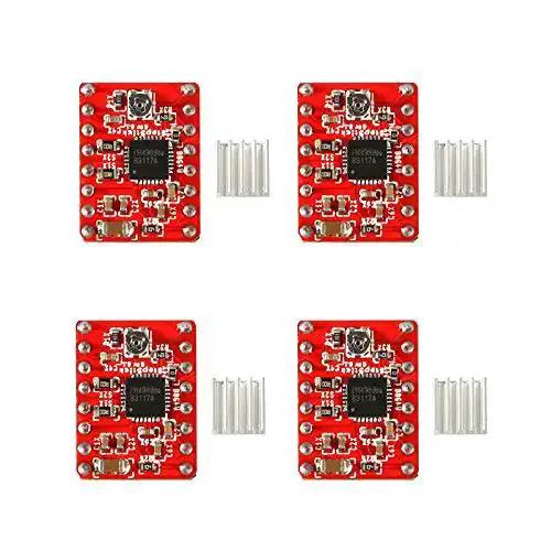 3D Printer CNC Shield V3 Engraver Expansion Board With 4x A4988 Driver Modules And Four Radiator Heatsinks Kit Pro Grade For DIY Desktop Milling And Custom Engraving Projects - Image 3
