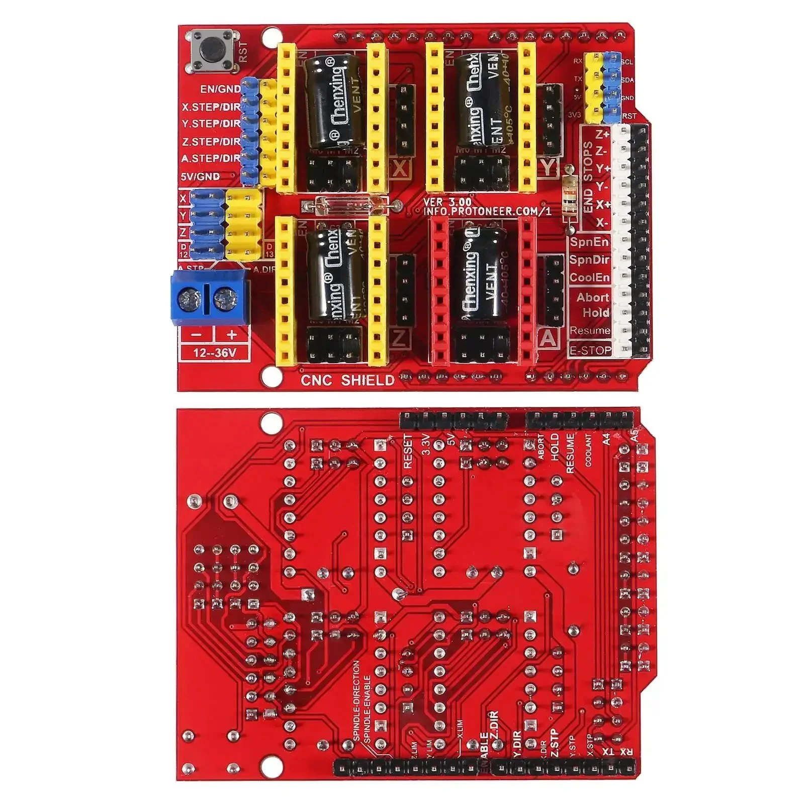 3D Printer CNC Shield V3 Engraver Expansion Board With 4x A4988 Driver Modules And Four Radiator Heatsinks Kit Pro Grade For DIY Desktop Milling And Custom Engraving Projects - Image 5