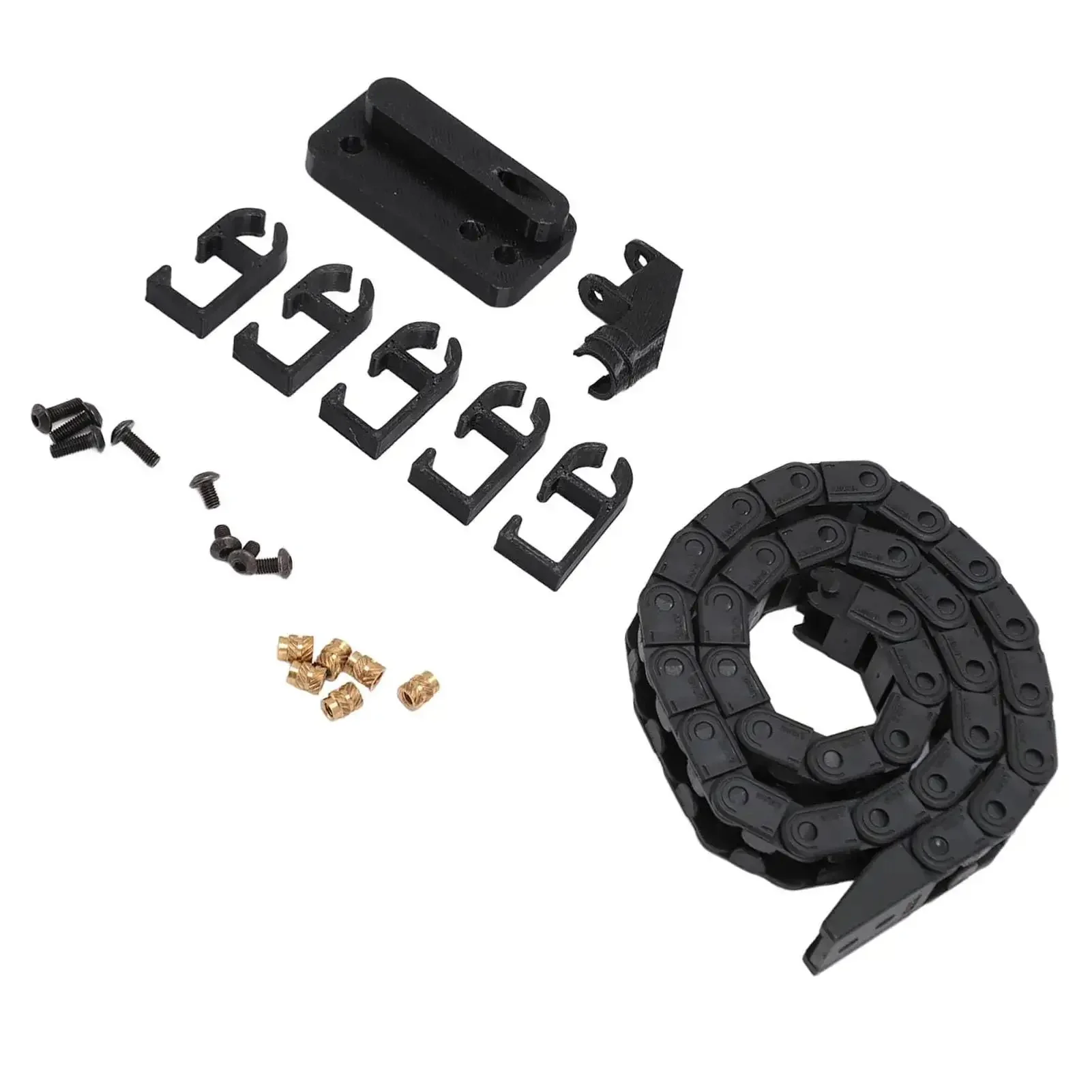 3D Printer Drag Chain 16.9 Inch Kit For Bamboo P1P Cable Carrier Low Noise Quiet Operation No Fuss Install With Hardware Screws And Nuts Durable ABS Construction Keeps Wires Neat And Protected - Image 3