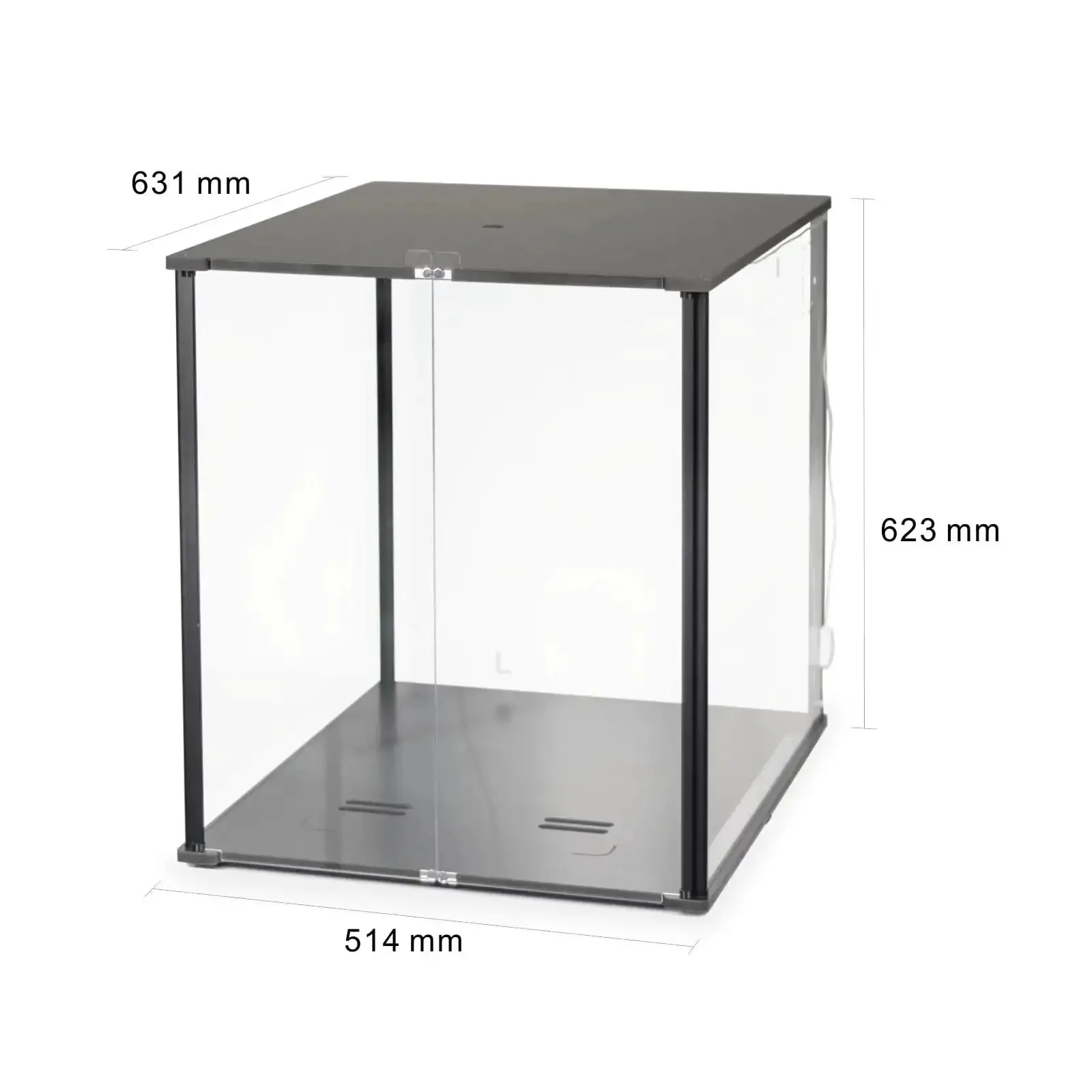 3D Printer Enclosure For Bambu Lab A1 With Fume And Odor Control, Air Purification Vent, Overheating Protection, LED Light, Pro-Grade AMS Lite Placement, Black - Image 2