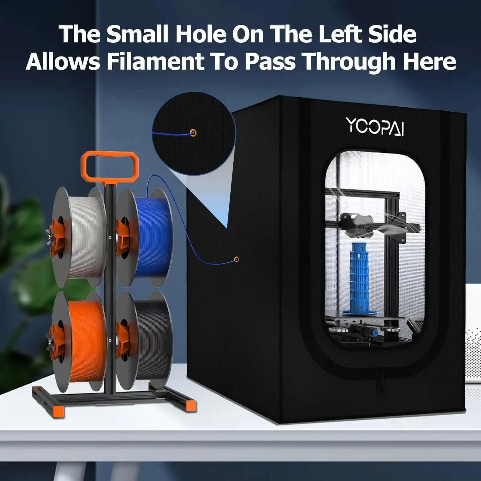 3D Printer Enclosure With Dustproof Tent And Constant Temperature Control For Ender 3 Series Ender 3 V2 Ender 3 S1 Ender 3 Pro Ender 3 V3 SE And Anycubic Elegoo Printers Keeps Print Temperature Stable Reduces Warping Mess And Noise Easy Setup - Image 2