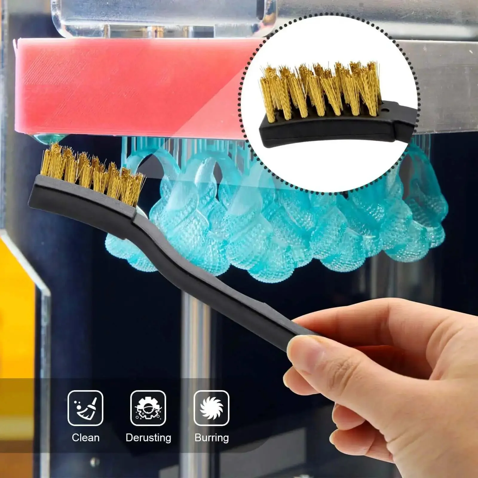 3D Printer Nozzle Cleaning Kit 13 Piece Set With 0.4mm Cleaning Needles, Precision Tweezers, And Copper Wire Brush For Quick Blockage Removal And Easy Nozzle Maintenance With Broad Printer Compatibility - Image 2