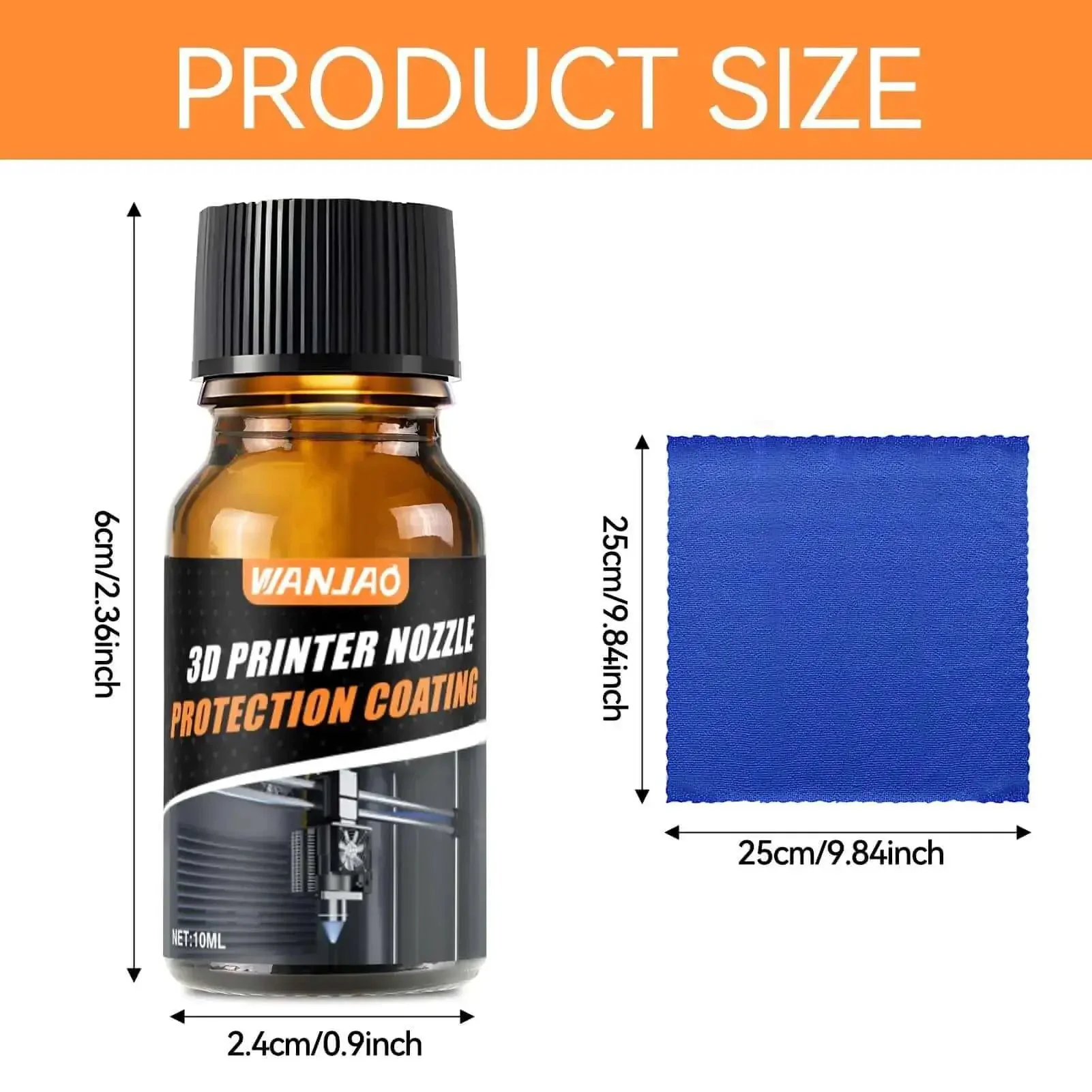 3D Printer Nozzle Protection Coating That Keeps Material Buildup And Clogging Away High Temp Non Stick Layer For Cleaner Nozzles Boosts Print Quality Durable Nozzle Cleaner For Most Printers 10Ml - Image 2