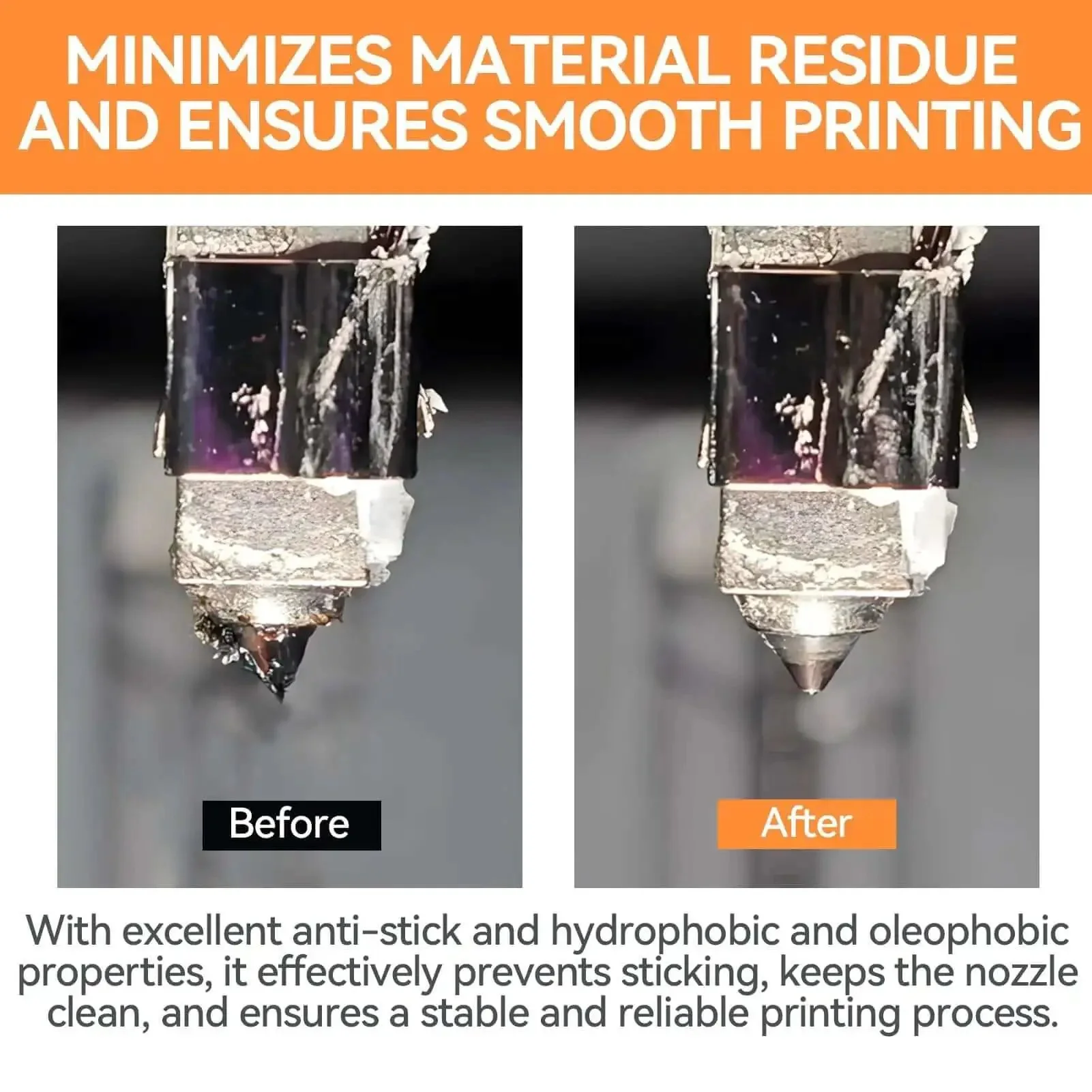 3D Printer Nozzle Protection Coating That Keeps Material Buildup And Clogging Away High Temp Non Stick Layer For Cleaner Nozzles Boosts Print Quality Durable Nozzle Cleaner For Most Printers 10Ml - Image 6