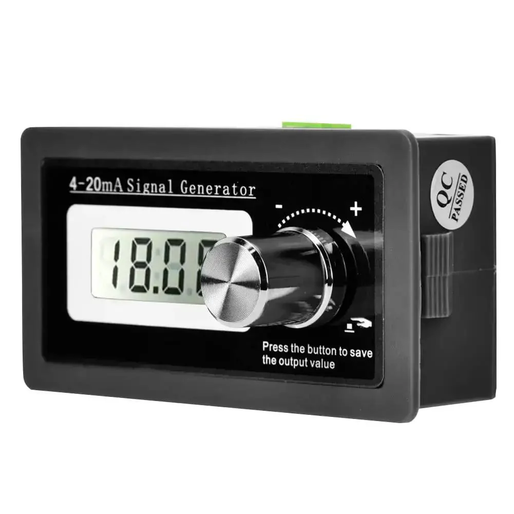 4-20mA Signal Generator for Precise Current Loop Calibration, Adjustable 3-21mA DC Analog Simulator for Two-Wire Transducers, Industrial PLC and Sensor Debugging, Pinpoint 0.01 Display Accuracy for Reliable Diagnostics
