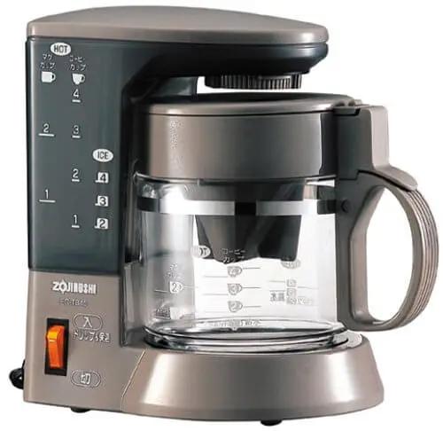 4 Cup Drip Coffee Maker With Water Purification For Rich Flavor Quick 6 Minute Brew Easy Pour Basket See Through Water Tank Brown Finish EC TB40 Compatibility Compact Kitchen Brewer