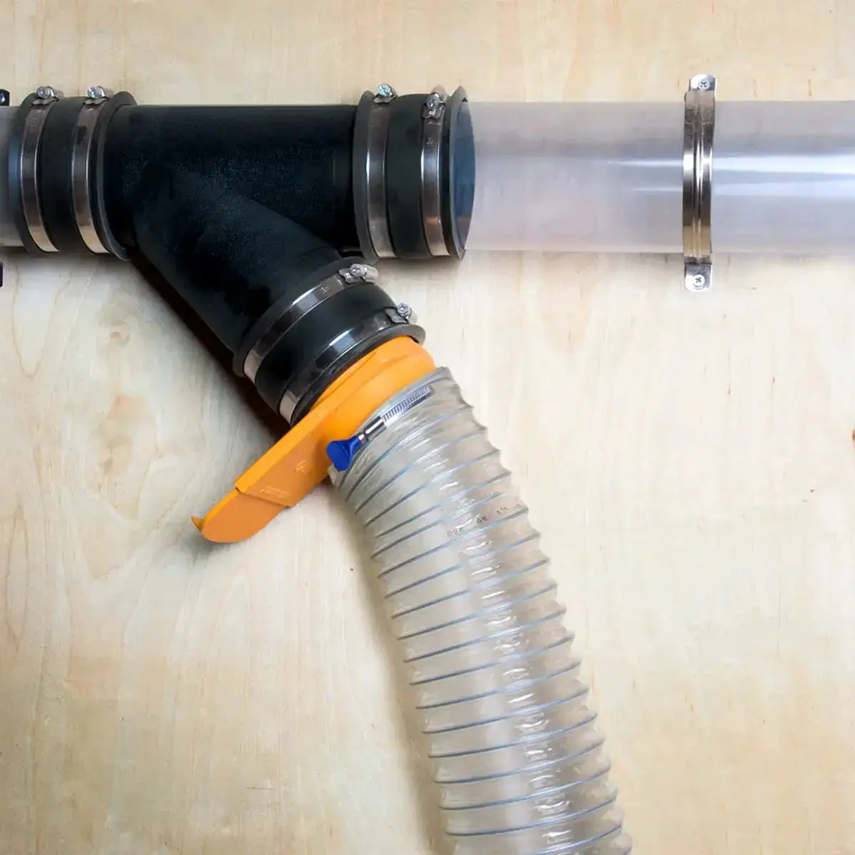 4 Inch Anti Static Dust Collection Hose 10 Feet Flexible PVC For Table Saw Band Saw Planer Jointer Woodworking And Garage Dust System Pro Grade Ultra Lite Spiral Hose With Steel Spring - Image 3