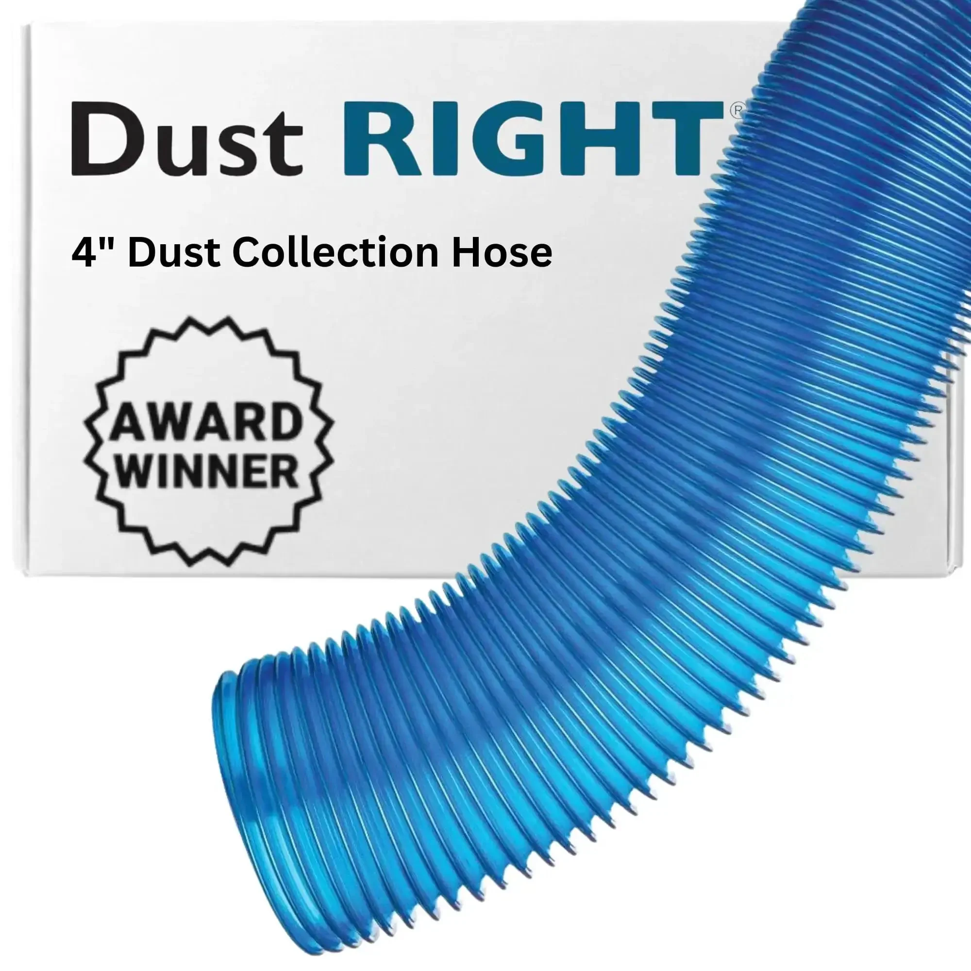 4 Inch Dust Collection Hose For Wood Shop And Shop Vac, Super Stretchy Duct Hose Reaches Far Corners Up To 14 Feet And Collapses To 2 Feet, Space Saving Dust Collector Hose For Easy Storage And Quick Setup