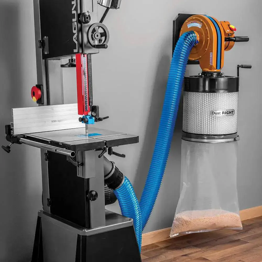 4 Inch Dust Collection Hose For Wood Shop And Shop Vac, Super Stretchy Duct Hose Reaches Far Corners Up To 14 Feet And Collapses To 2 Feet, Space Saving Dust Collector Hose For Easy Storage And Quick Setup - Image 3