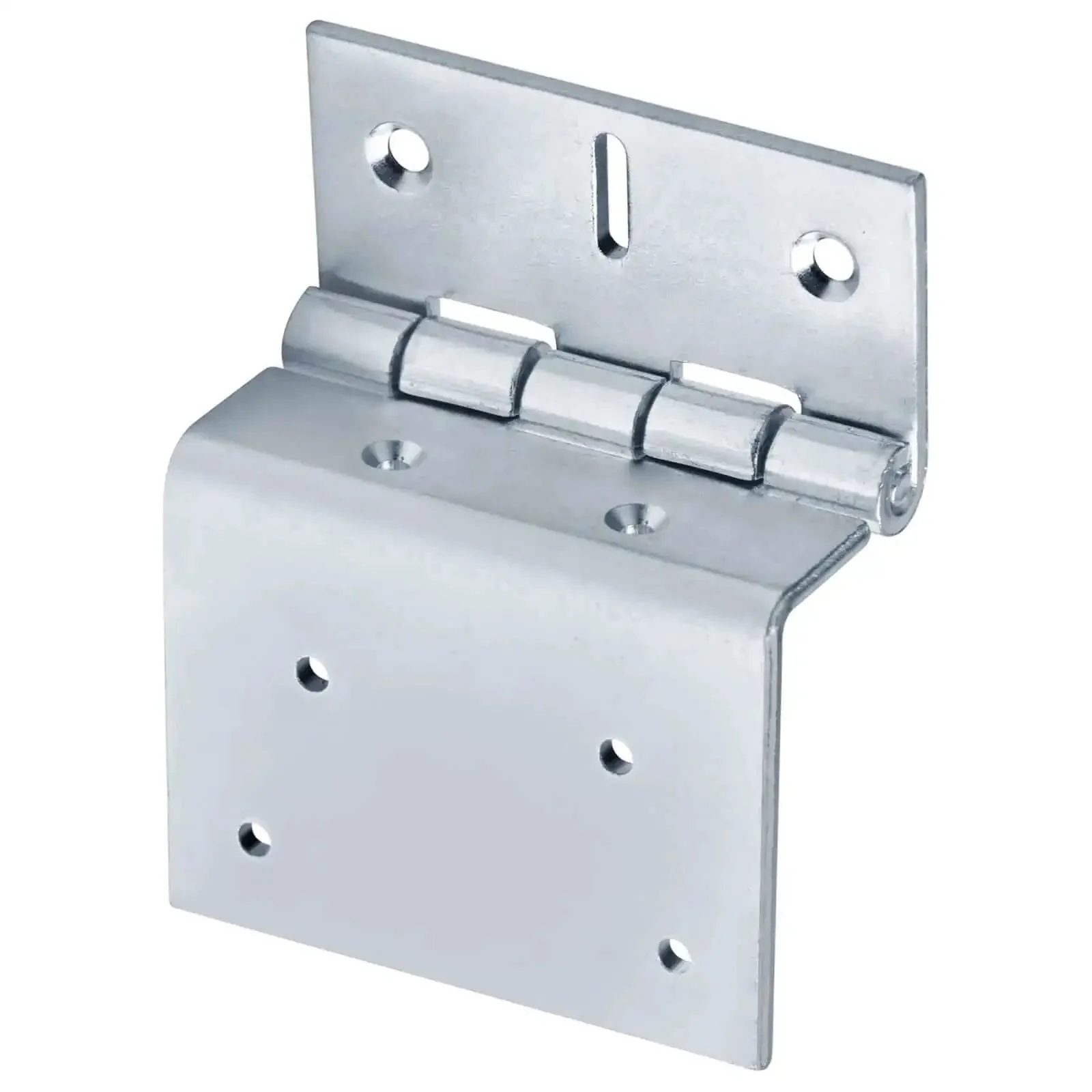 4 Inch Offset Door Hinges Built Tough Five Knuckle Partial Wrap Chest Hinge For 1 Inch Thick Doors 4 mm Thick Electro Galvanized Low Carbon Steel 180 Degree Rotation Max Load 110 Lb Per Pair Gate And Door Hardware - Image 4