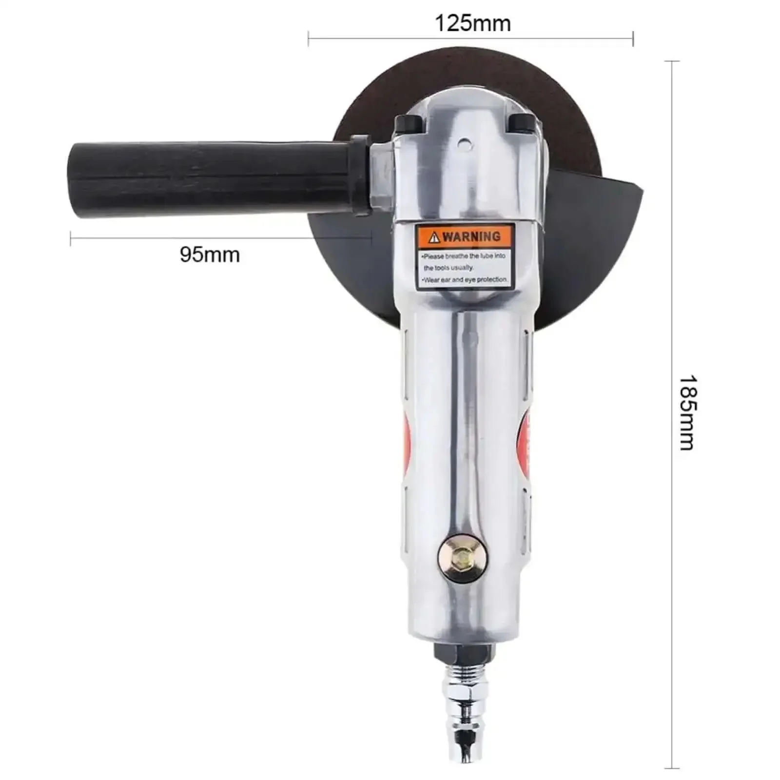 4 Inch Pneumatic Angle Grinder High Speed Polisher And Air Grinding Tool With Disc For Polishing And Cutting PVC Handle For Heavy Duty Finishes And Quick Jobs - Image 5