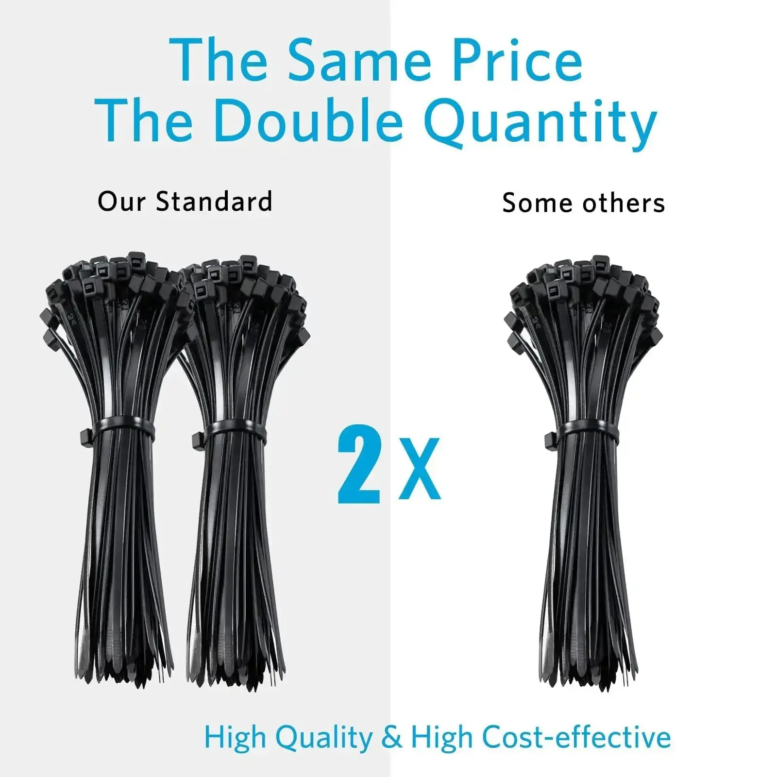 4 Inch Zip Ties 200 Pack With 18 Lb Tensile Strength Black UV Resistant Small Cable Ties For Home Office And Shop Projects Heavy Duty Fasteners For Wiring Bundling Outdoors And Everyday Use - Image 5