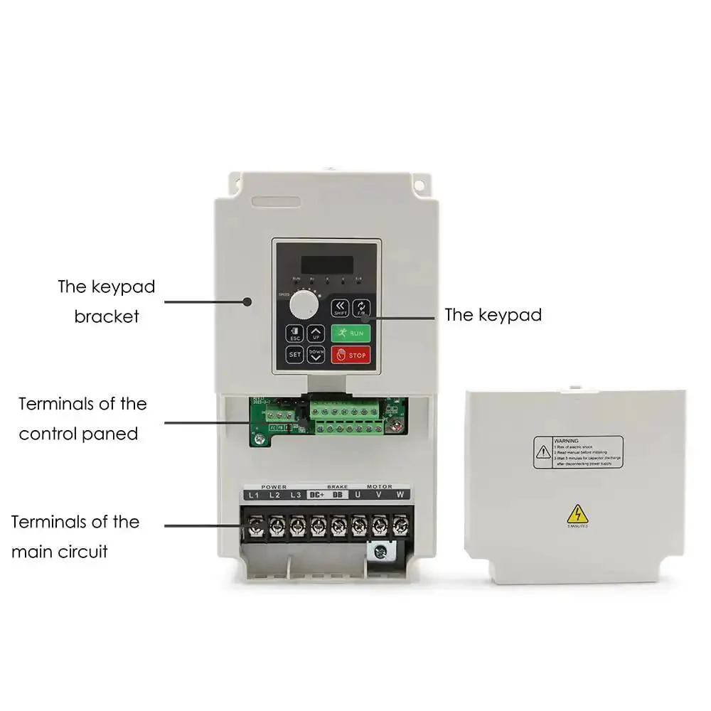 4 KW 220V Inverter VFD Variable Frequency Drive H100 Model 0 To 1000 Hz 3 Phase Output For Precise Speed Control And Industrial Motor Power For CNC Machines And Workshop Setups With DIY Friendly Torque Control - Image 7
