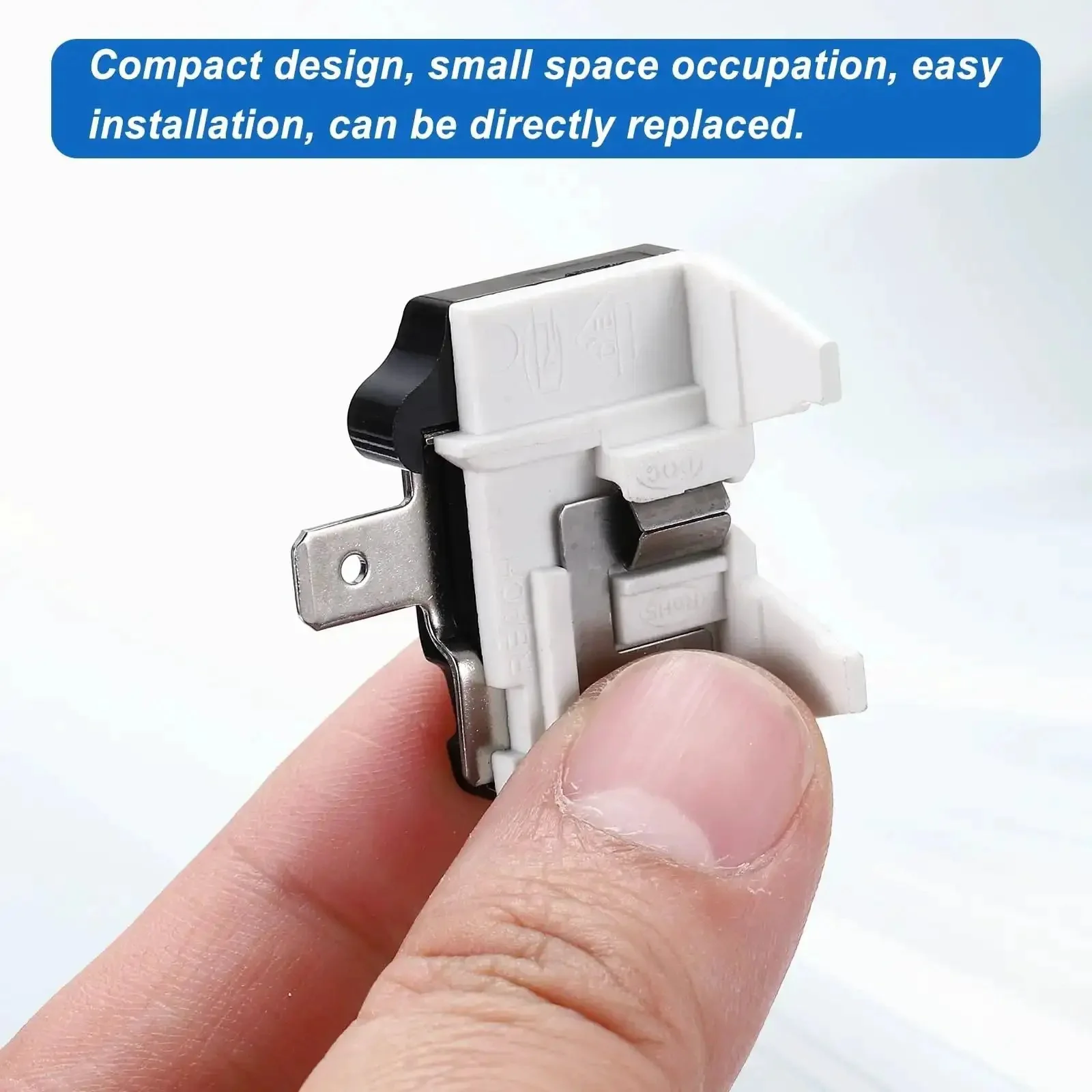 4 Pack 1/2 HP Refrigerator Overload Protector Replacement Parts For Freezers And Coolers, 1 Pin Thermal Overload Protectors For Refrigerator Compressors, Easy Plug And Play Fit For Most Car Refrigerators, Portable Freezers, Beverage And Wine Coolers - Image 4