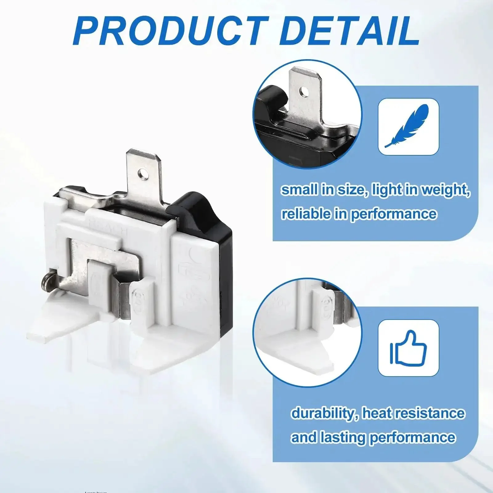 4 Pack 1/2 HP Refrigerator Overload Protector Replacement Parts For Freezers And Coolers, 1 Pin Thermal Overload Protectors For Refrigerator Compressors, Easy Plug And Play Fit For Most Car Refrigerators, Portable Freezers, Beverage And Wine Coolers - Image 5