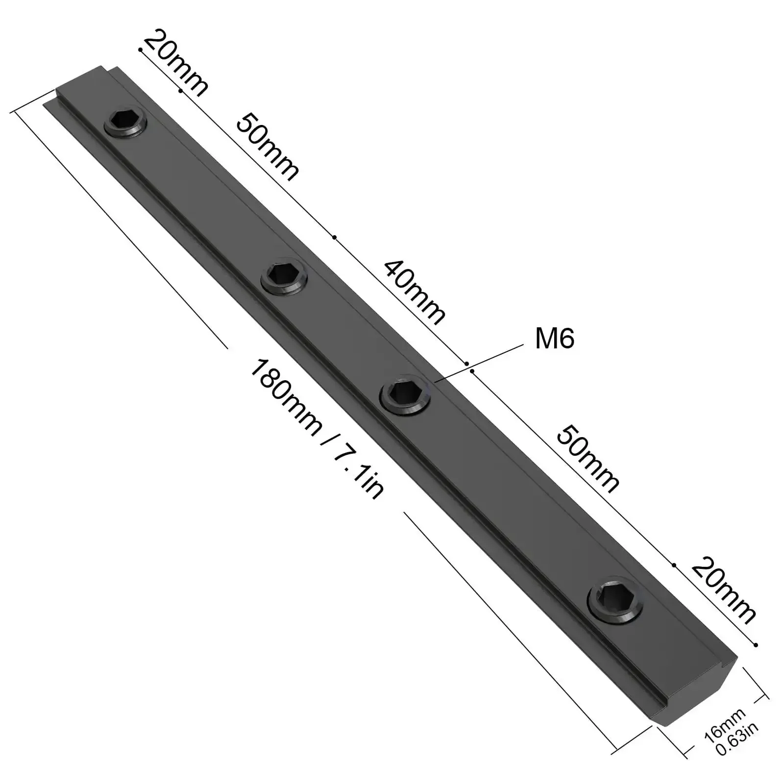 4 Pack 3030 Aluminum Profile Straight Line Connectors With M6 Screws, Nickel Plated Carbon Steel Brackets For 6mm T-Slot Extrusion, Black Finish, Built Tough For Quick DIY Builds - Image 2