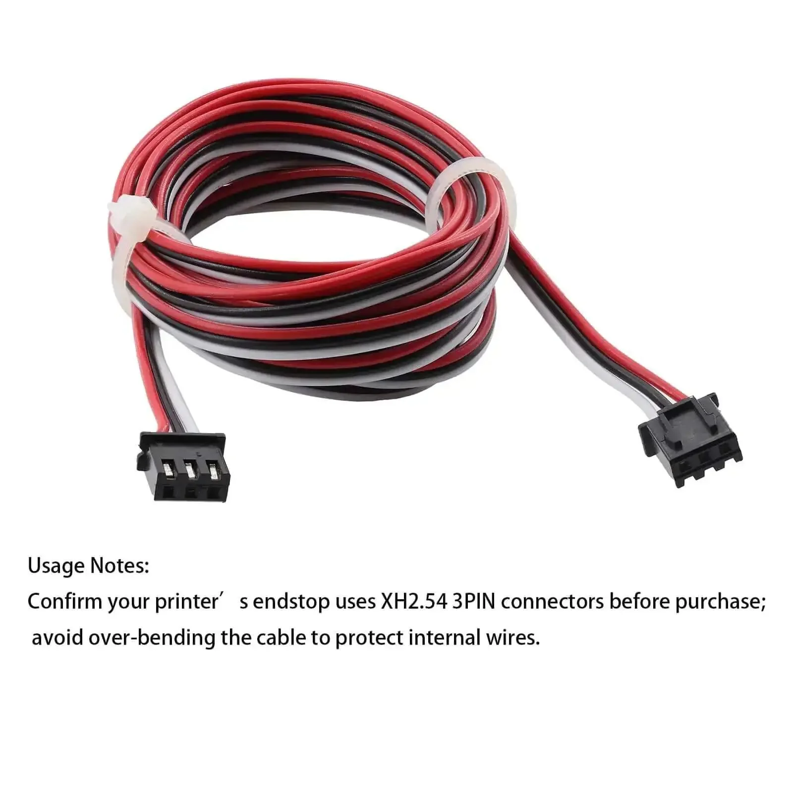 4 Pack 3D Printer Endstop Extension Cables XH2.54 3PIN Connector Cable Two Meters For Ender 3 5 CR10 Anycubic Tronxy Mega S And Most Printers With XH2.54 3PIN Endstop Interfaces - Image 2