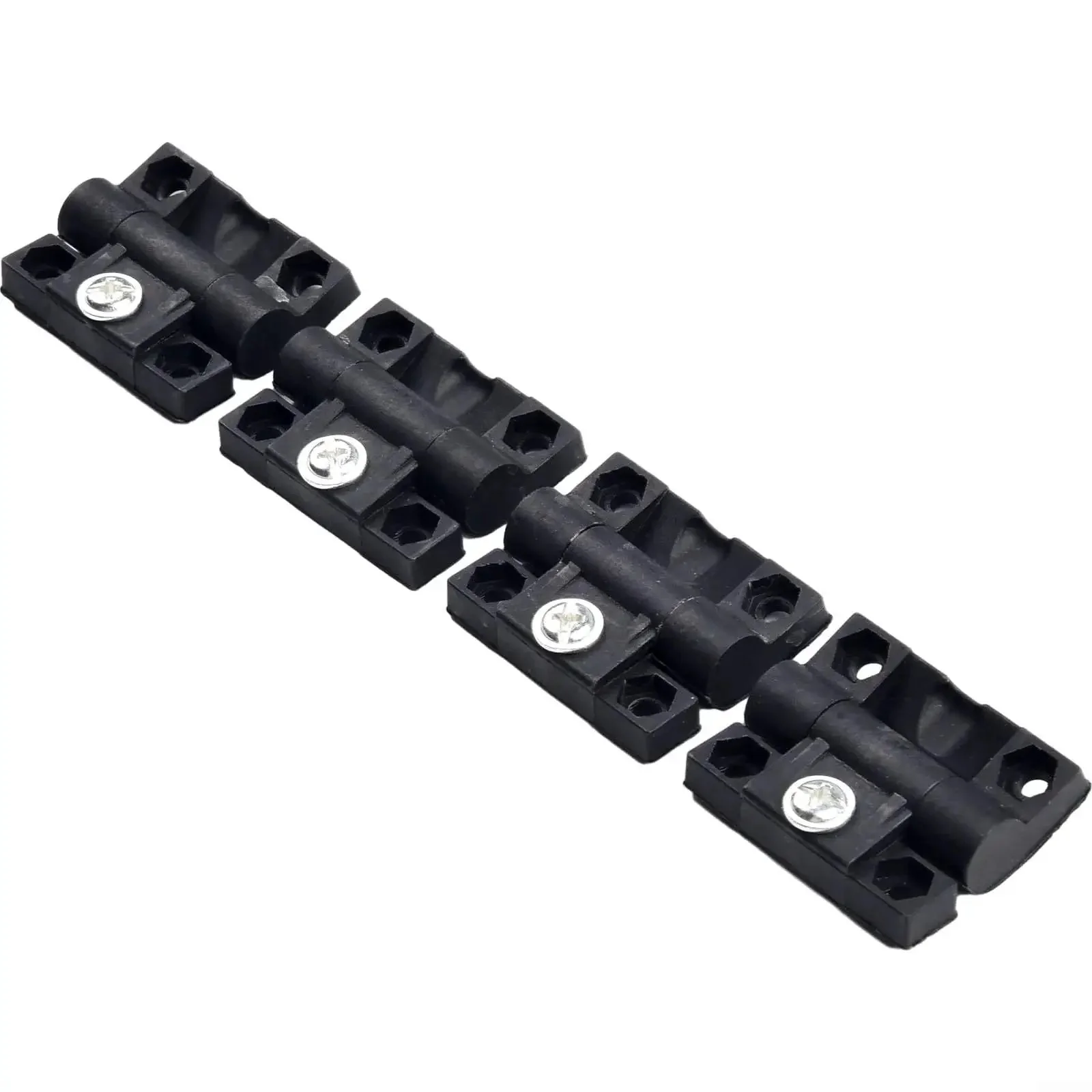 4 Pack Adjustable Torque Door Hinge With Smooth Damping And No Fuss Position Control Pre Drilled Holes Black Plastic Door Hinge For Home Installation And Cabinet Use - Image 5