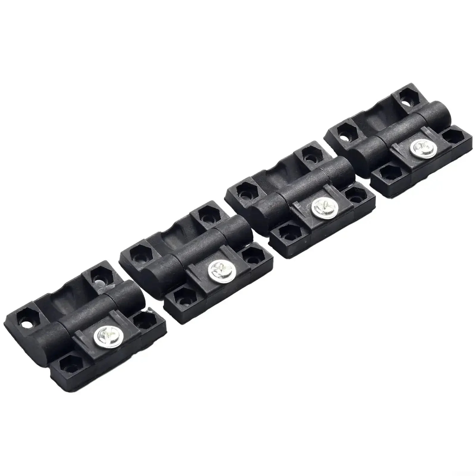 4 Pack Adjustable Torque Door Hinge With Smooth Damping And No Fuss Position Control Pre Drilled Holes Black Plastic Door Hinge For Home Installation And Cabinet Use - Image 6