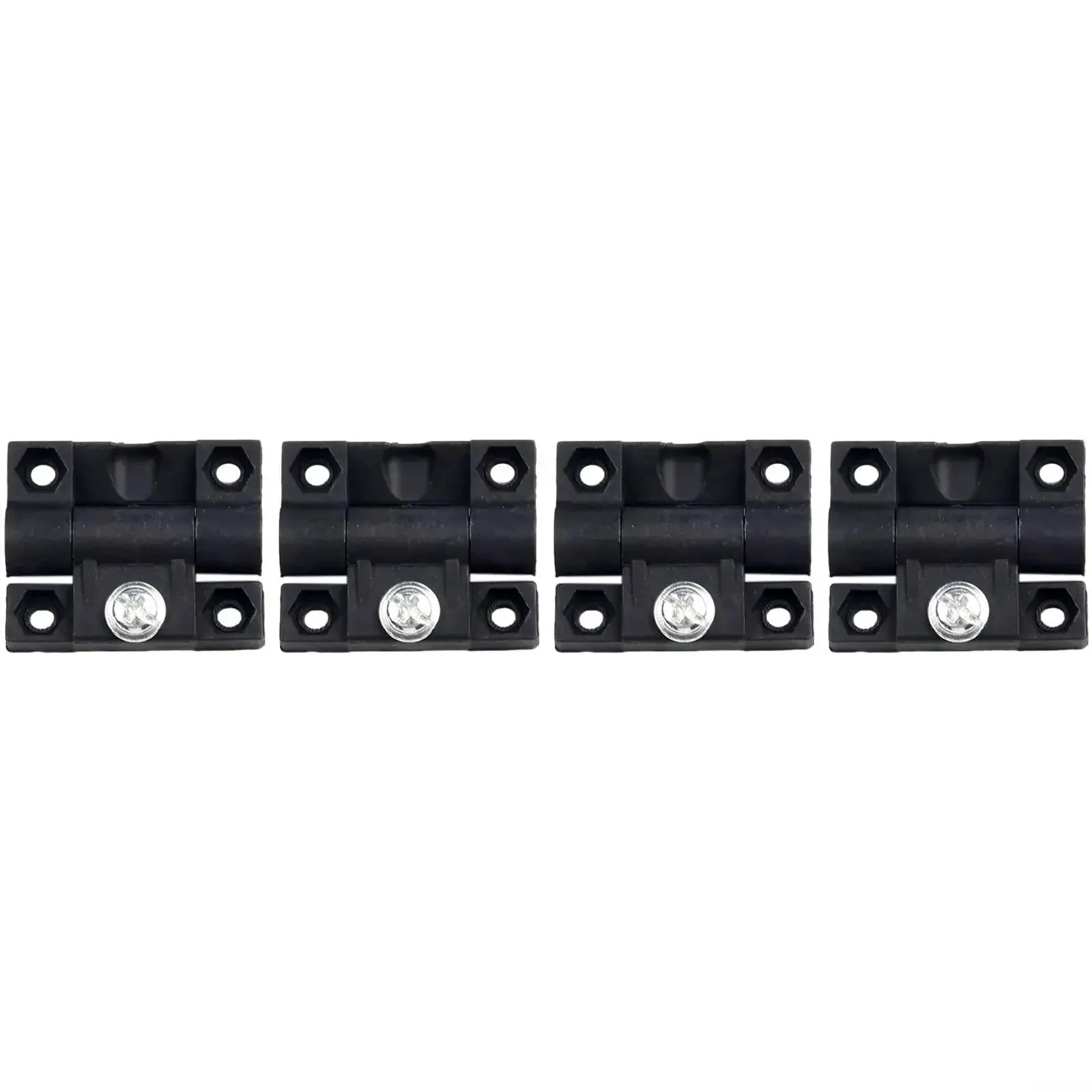 4 Pack Adjustable Torque Door Hinge With Smooth Damping And No Fuss Position Control Pre Drilled Holes Black Plastic Door Hinge For Home Installation And Cabinet Use - Image 7