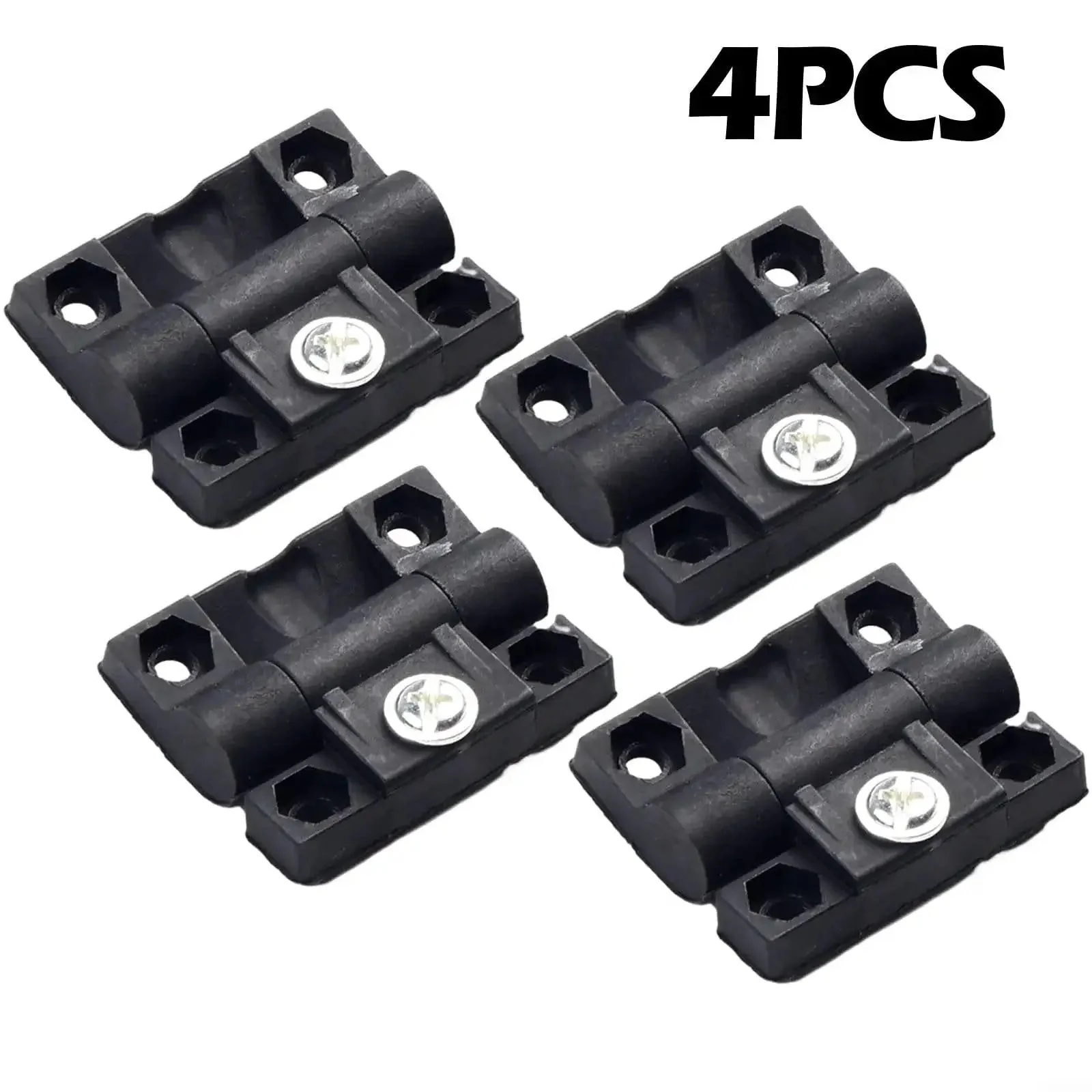 4 Pack Adjustable Torque Door Hinge With Smooth Damping And No Fuss Position Control Pre Drilled Holes Black Plastic Door Hinge For Home Installation And Cabinet Use - Image 8
