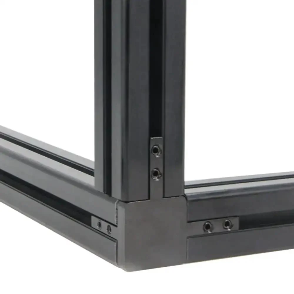 4 Pack Black 4040 Series 3-Way End Corner Bracket With M6 Screws For 8mm Slot T-Slot Aluminum Extrusion Profiles Heavy Duty Zinc Alloy Rust Resistant Corner Connector For Quick, Strong Frame Builds - Image 4