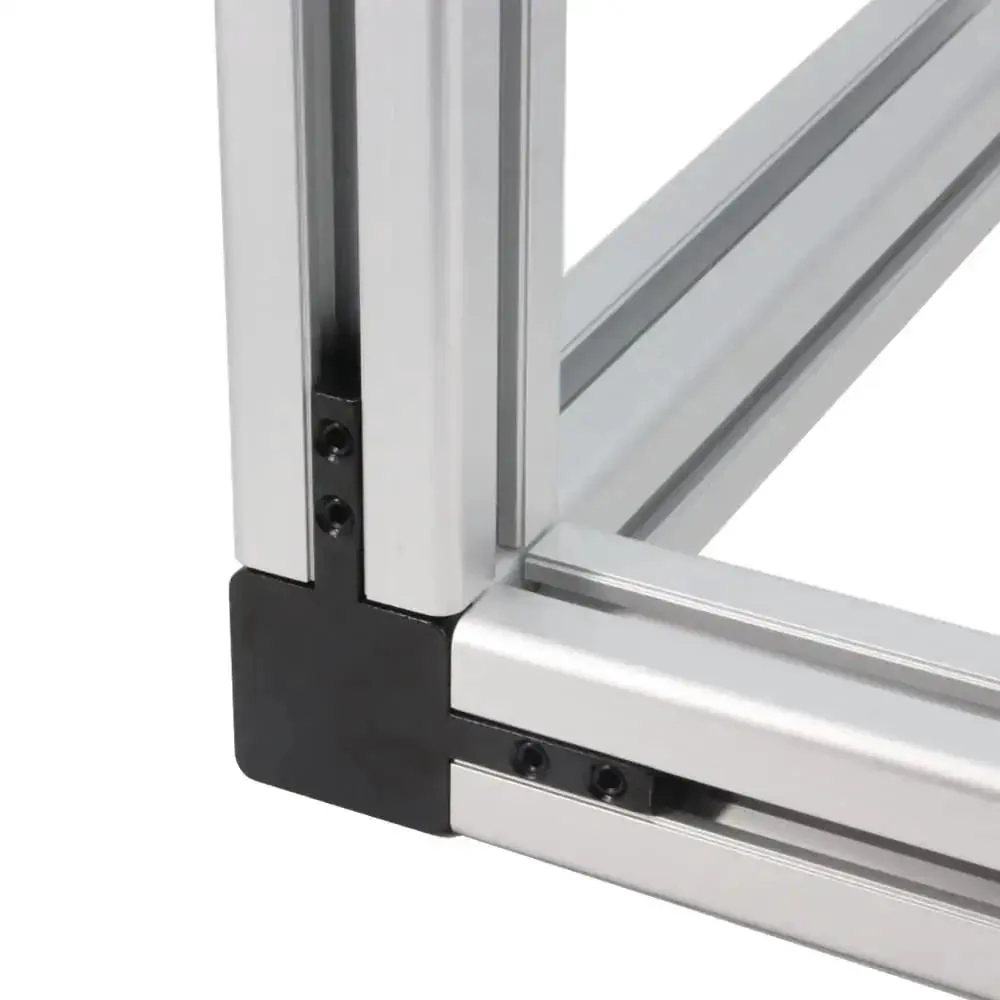 4 Pack Black 4040 Series 3-Way End Corner Bracket With M6 Screws For 8mm Slot T-Slot Aluminum Extrusion Profiles Heavy Duty Zinc Alloy Rust Resistant Corner Connector For Quick, Strong Frame Builds - Image 5