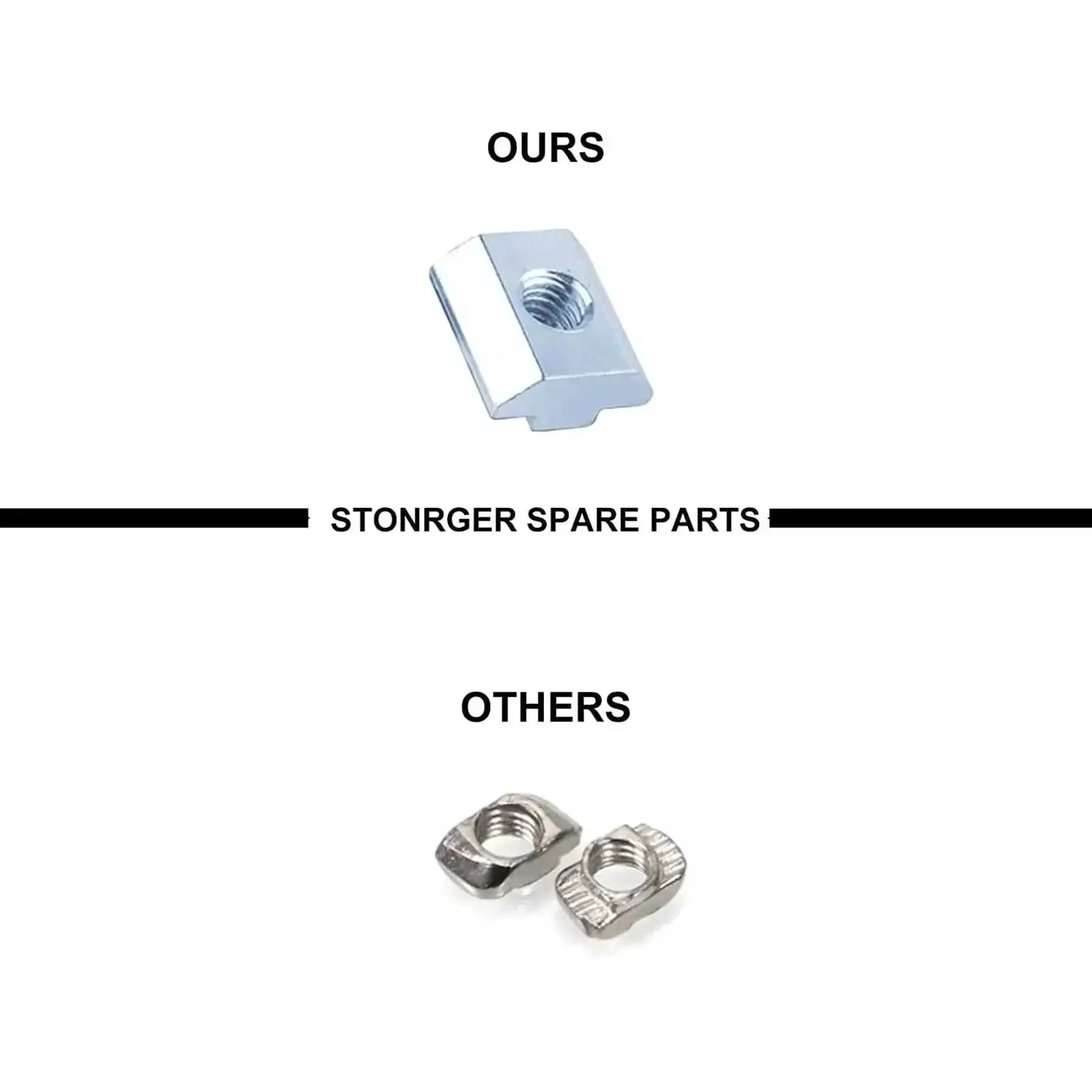 4 Pack Black Corner Brackets For 4040 Aluminum Extrusion 90 Degree Joint Connectors For Standard 8mm Slot Heavy Duty Build Includes 16 M8 T Nuts 16 M8 Screws And 1 Wrench For Easy Assembly - Image 4
