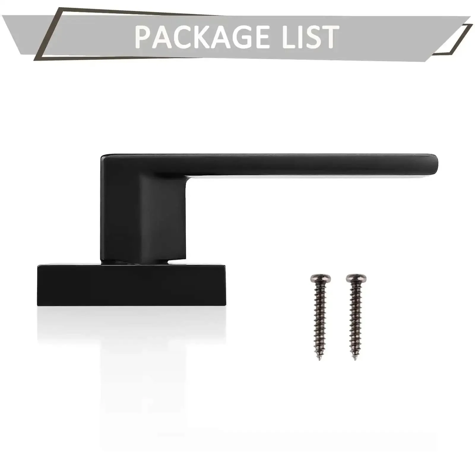 4 Pack Black Dummy Door Levers For Non Turning Interior Doors Heavy Duty Modern Handles Sleek French Door Hardware No Hassle Easy Surface Mount Install Durable Rustproof - Image 2
