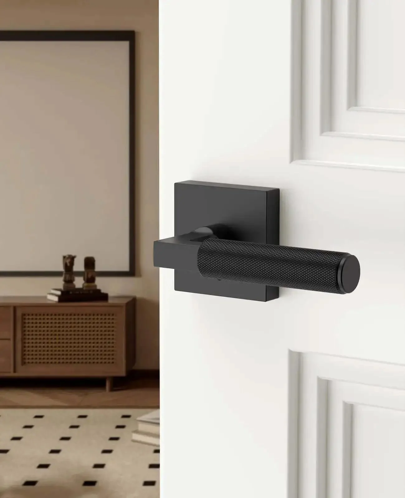 4 Pack Black Privacy Door Handles Set With Inside Button Levers For Bedroom And Bathroom Heavy Duty Interior Locks For Left Or Right Sided Doors Keyless Privacy Access For Quick Lockout Rescue And Daily Convenience - Image 6
