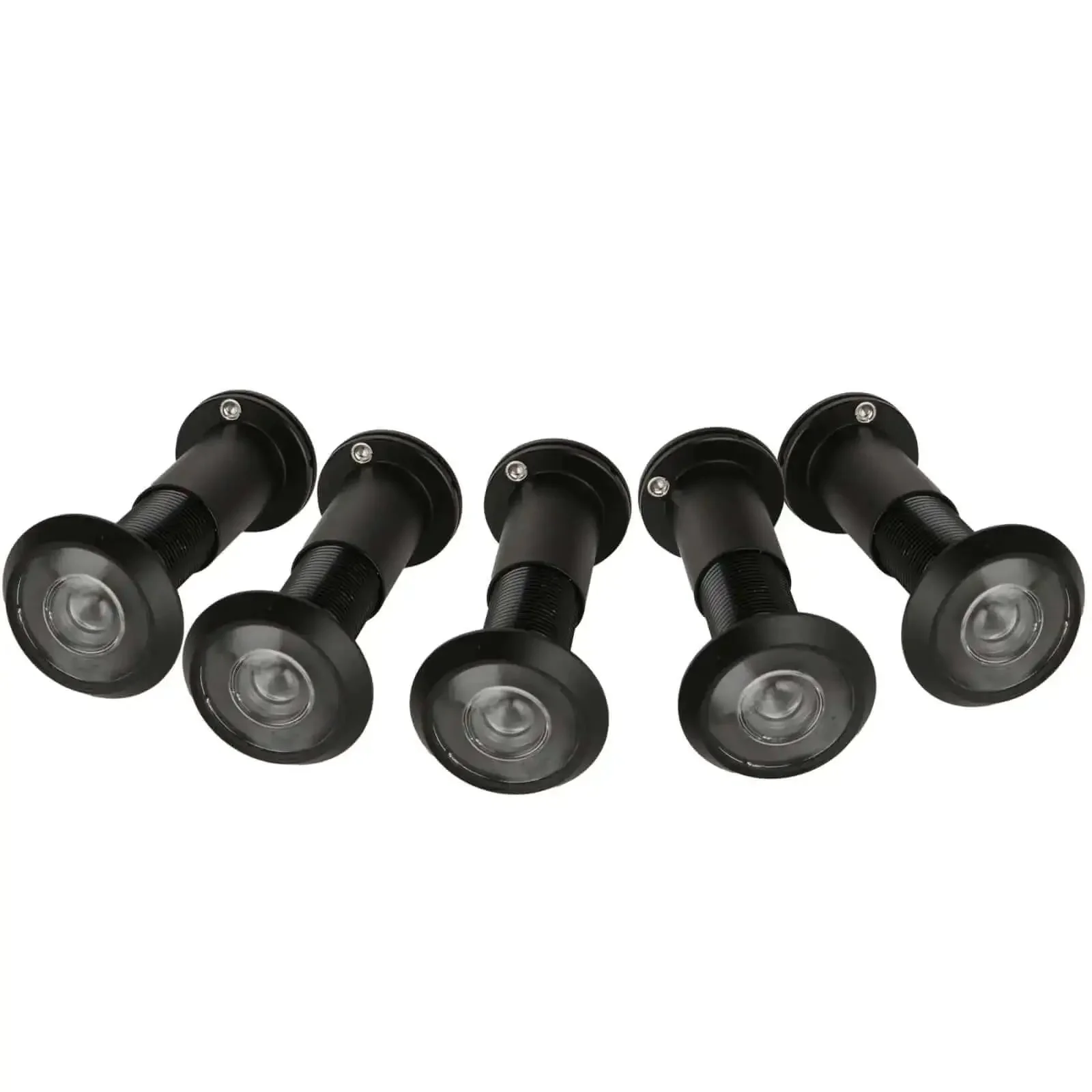 4 Pack Door Viewers Peepholes With 200 Degree Wide Angle HD Lens No Brainer Install Includes 16mm Drill Bit For 1.5 To 2.375 Inch Doors Zinc Alloy Front Door Peephole With Heavy Duty Privacy Cover Black - Image 3