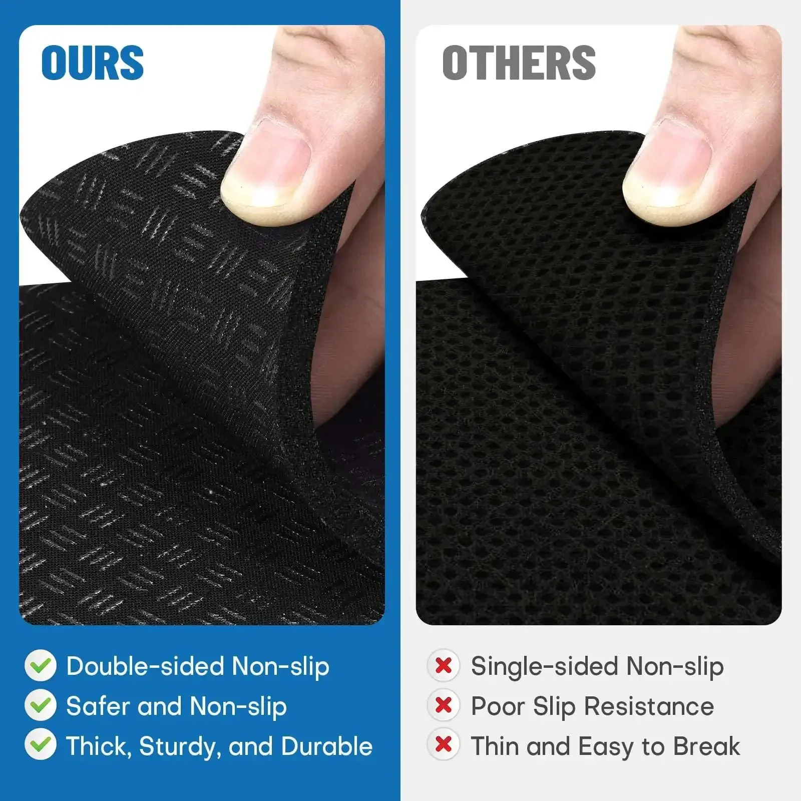 4 Pack Double Sided Treadmill Floor Mat Pads Grippy Non Slip Anti Vibration Cushions For Treadmills Walking Pads And Exercise Bikes Protect Hardwood Floors Safely - Image 5