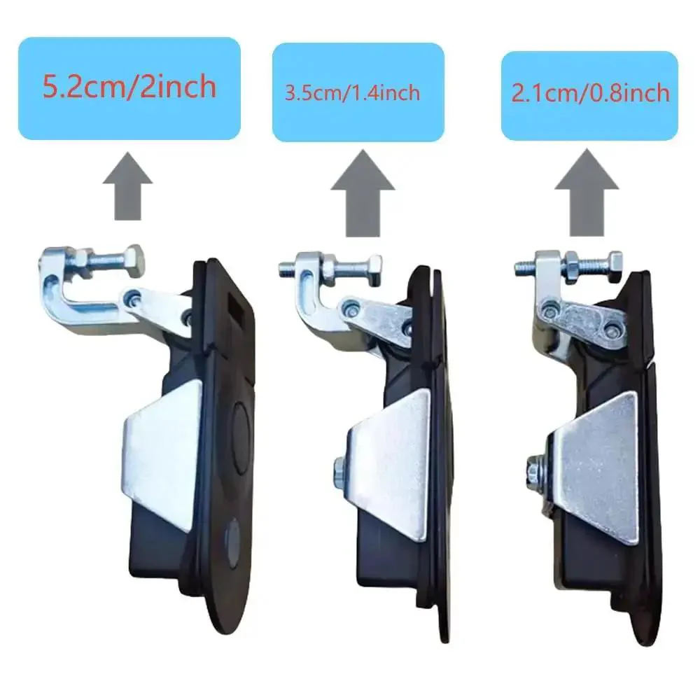 4 Pack Flush Mount Compression Latches With Trigger Action Adjustable For RV Truck Doors Tool Boxes And Generator Enclosures Control Panels 8 Keys Keyed Alike Zinc Alloy Lock Replacement - Image 5