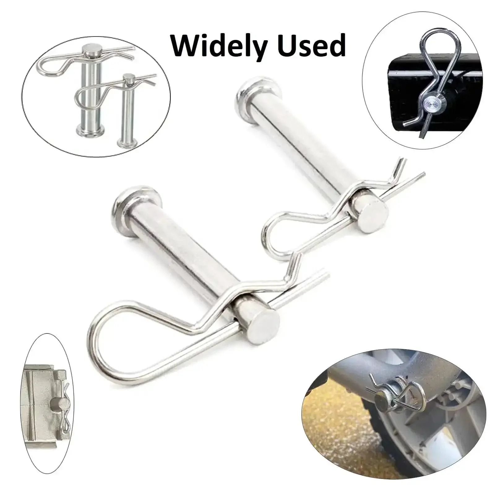 4 Pack Heavy Duty Hitch Pins And R Clips Stainless Steel Cotter Pins For Trailers Tractors Mowers Carts And Trucks Large Spring Retaining Hair Pins M5x100mm Corrosion Resistant And Built To Last - Image 3