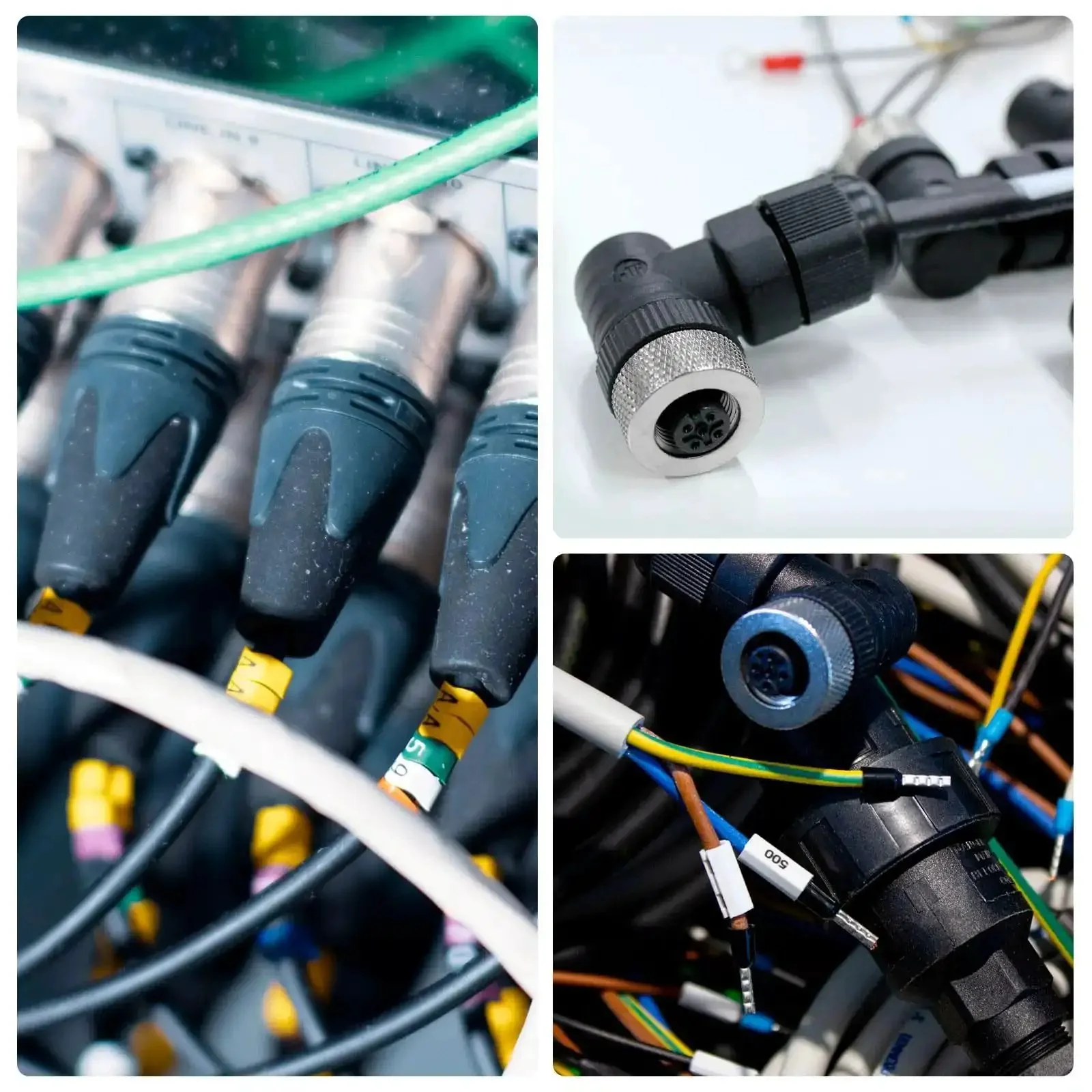 4 Pack M12 4 Pin Aviation Circular Connectors IP67 Waterproof For Outdoor Networks Instruments And Computer Gear Straight Male And Female Sets Durable Waterproof Circular Connector Kit - Image 2